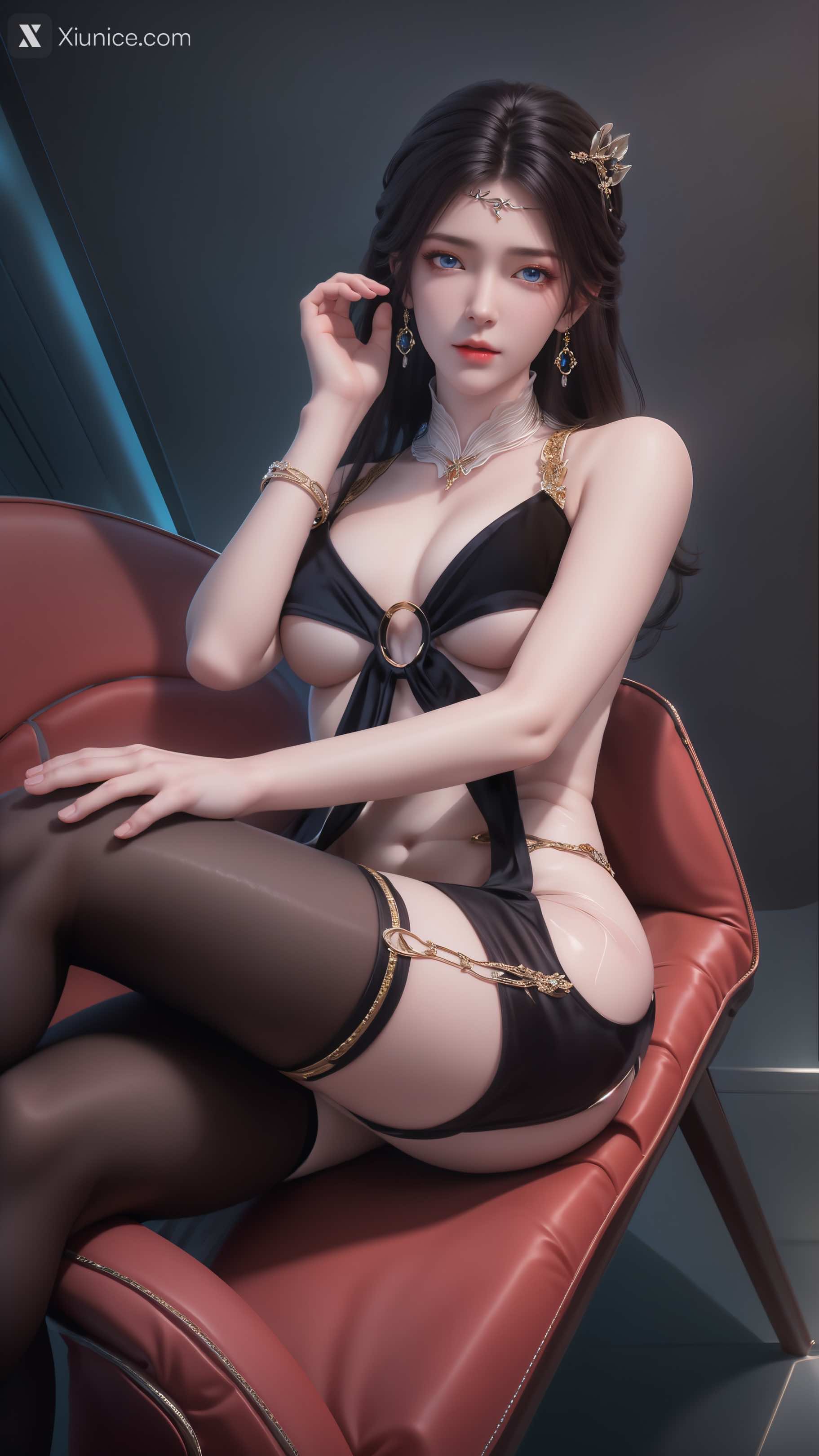 AI Girl Xiunice.com 诛仙 金瓶儿 溪边写真 5