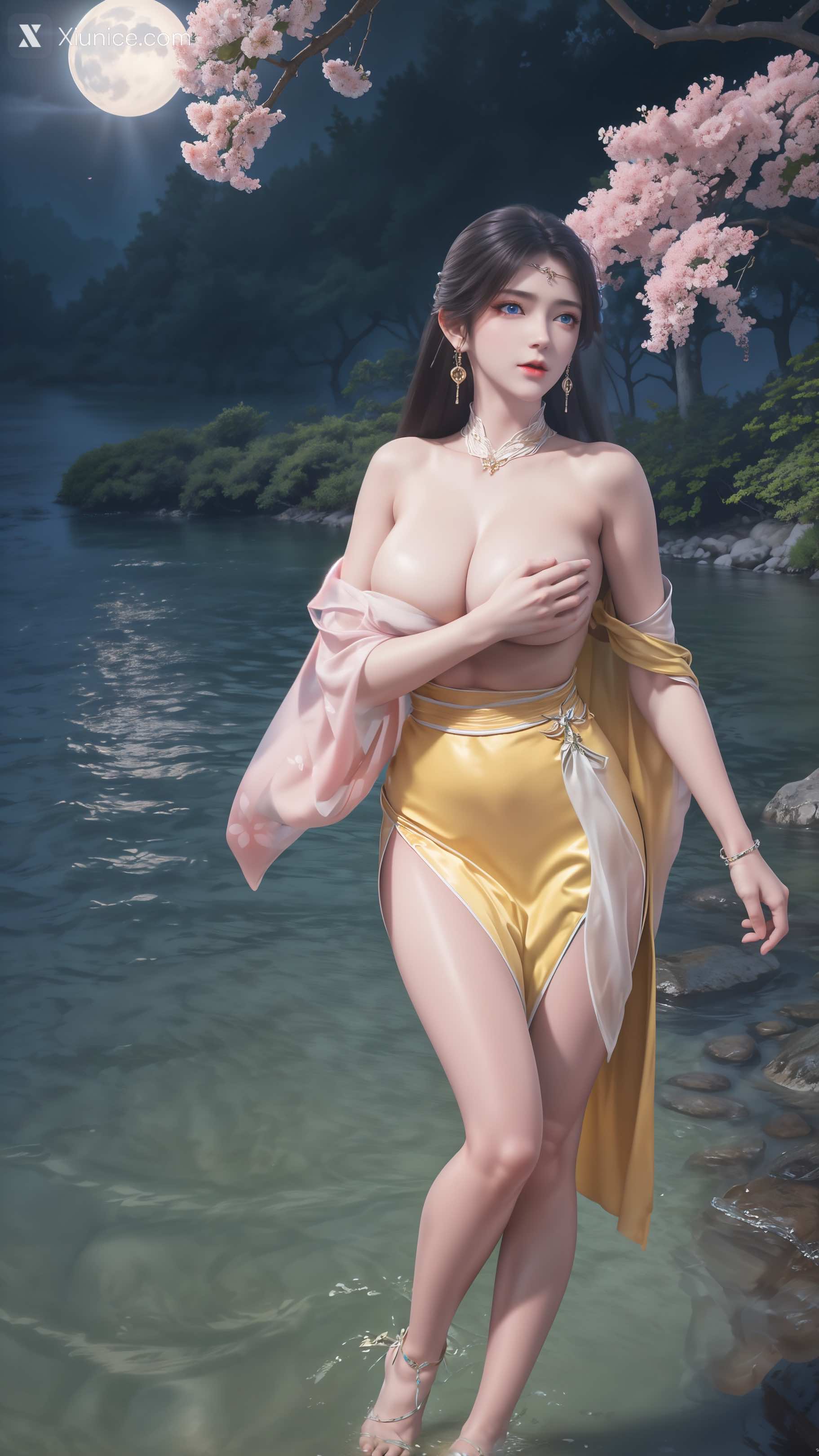 AI Girl Xiunice.com 诛仙 金瓶儿 溪边写真 80