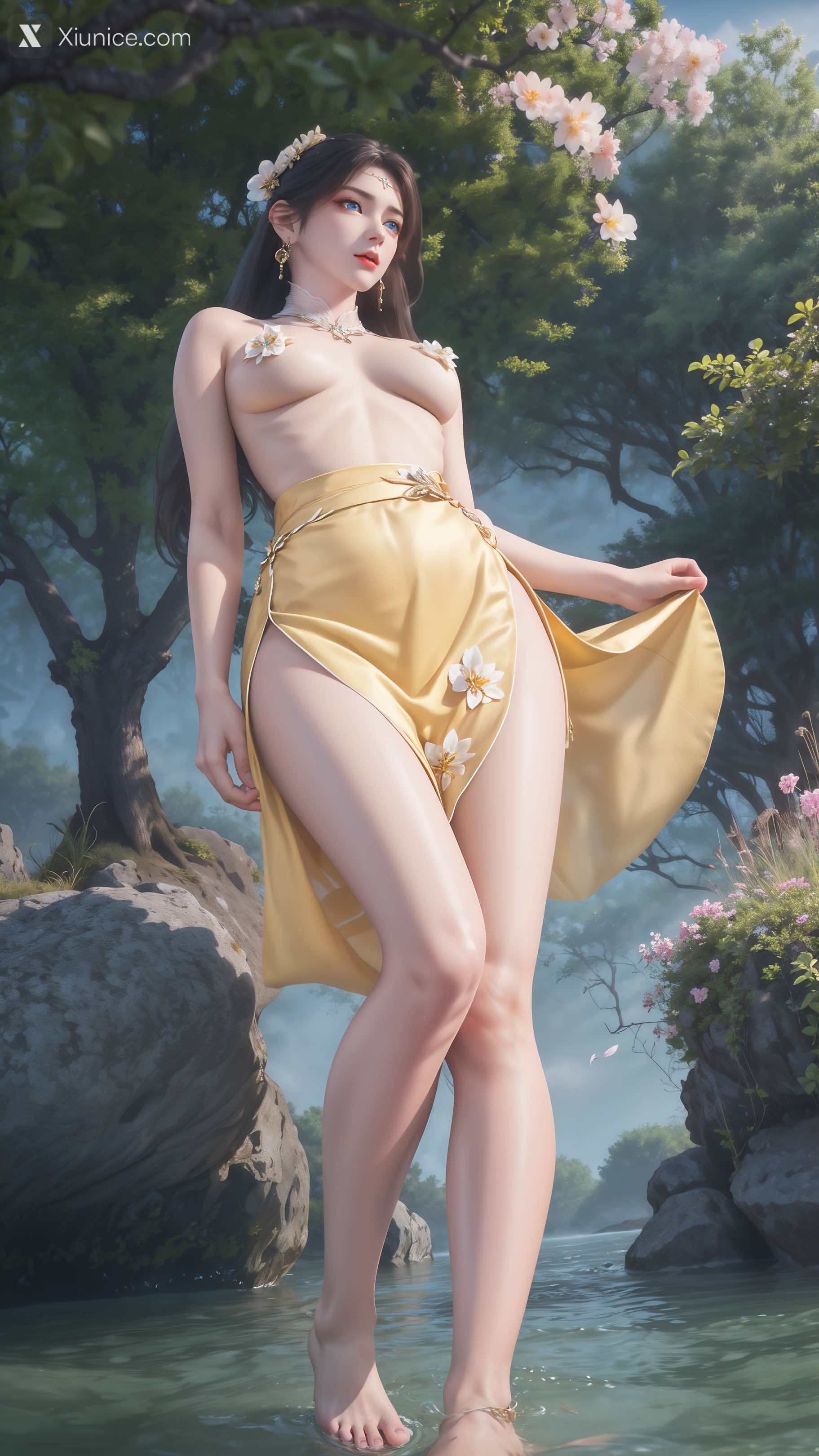 AI Girl Xiunice.com 诛仙 金瓶儿 溪边写真 89
