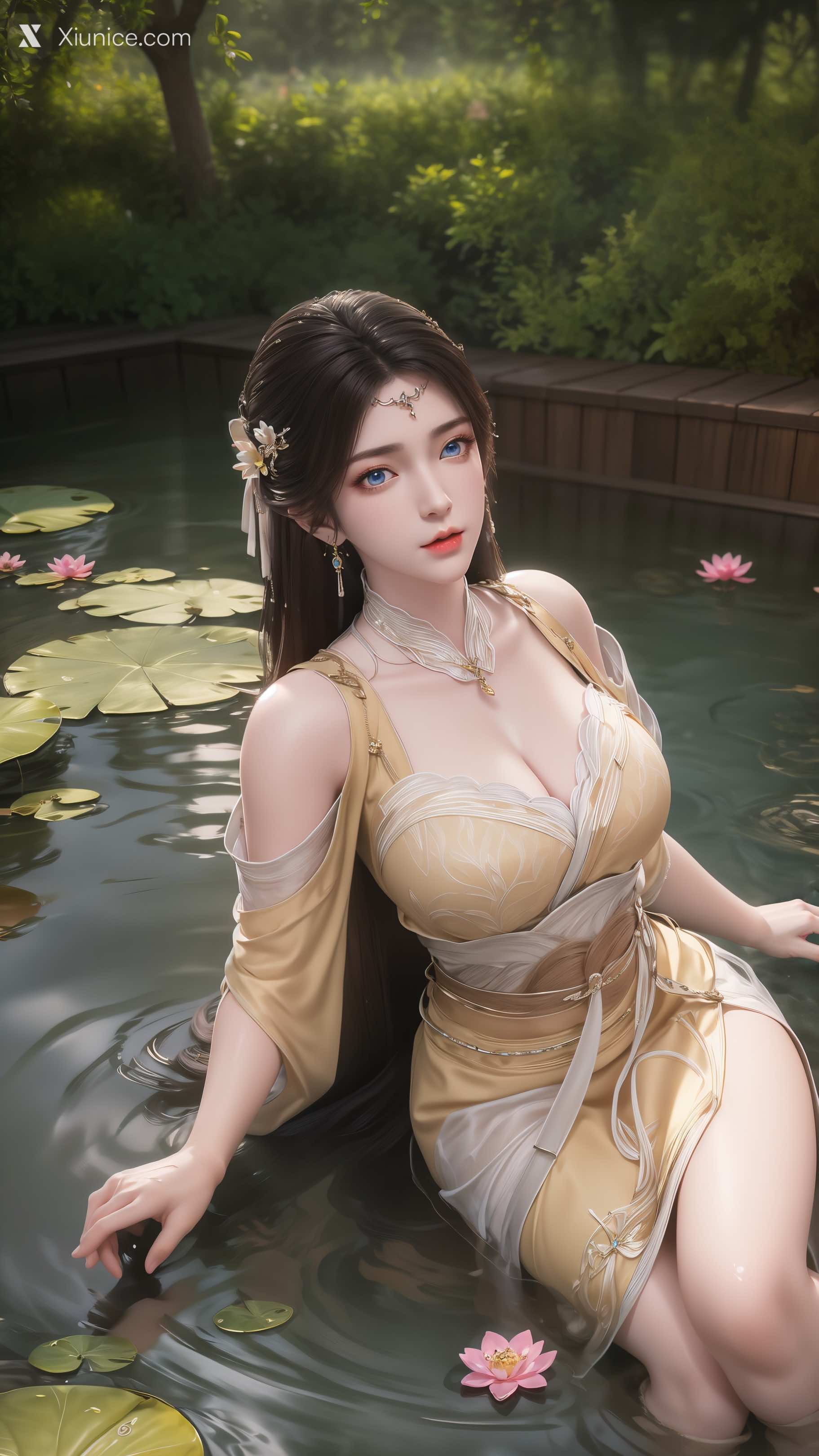 AI Girl Xiunice.com 诛仙 金瓶儿 溪边写真 96