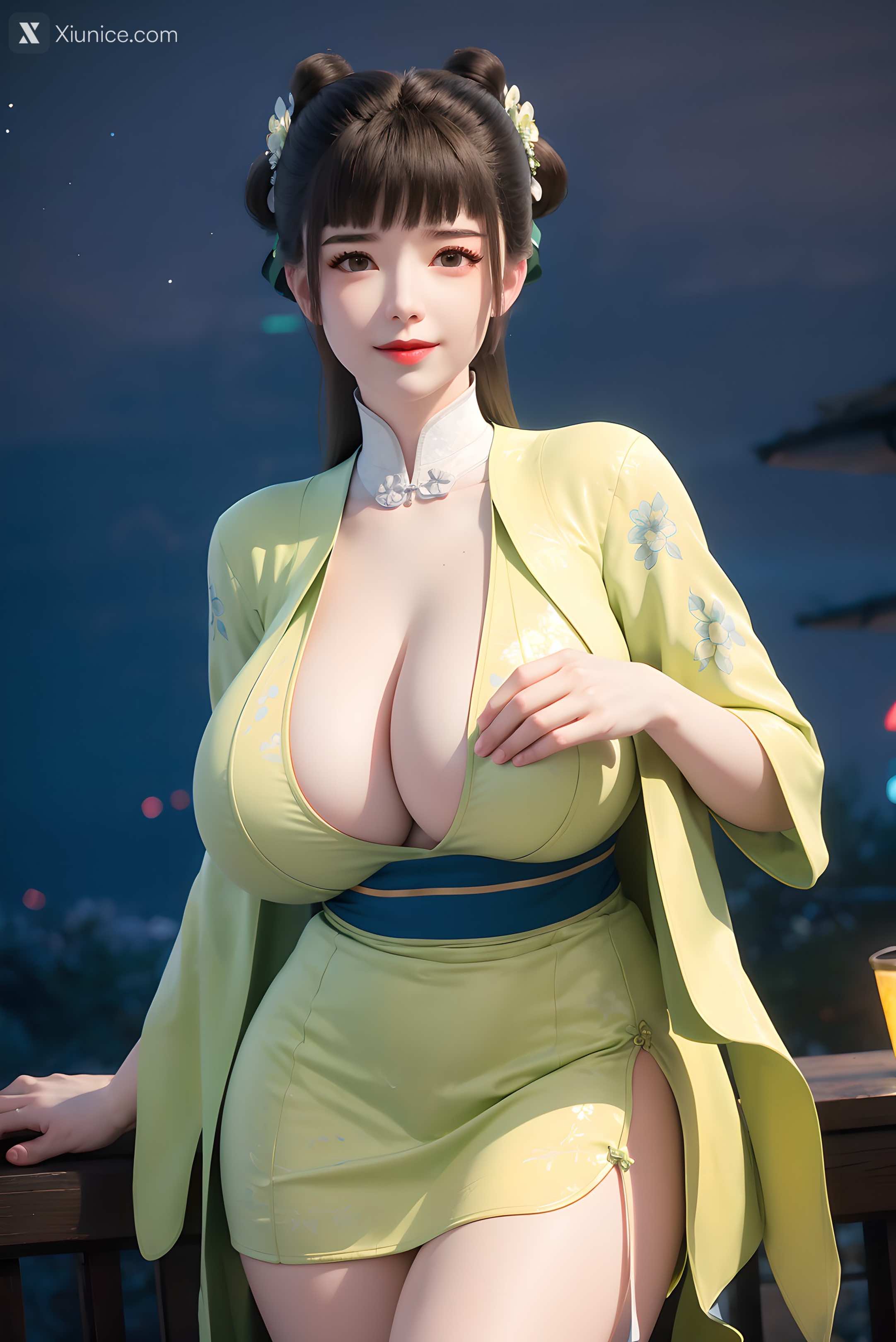 AI Girl Xiunice.com 逆天邪神 楚月婵 蓝雪若 茉莉 小姑妈 小姑妈 巨乳 1