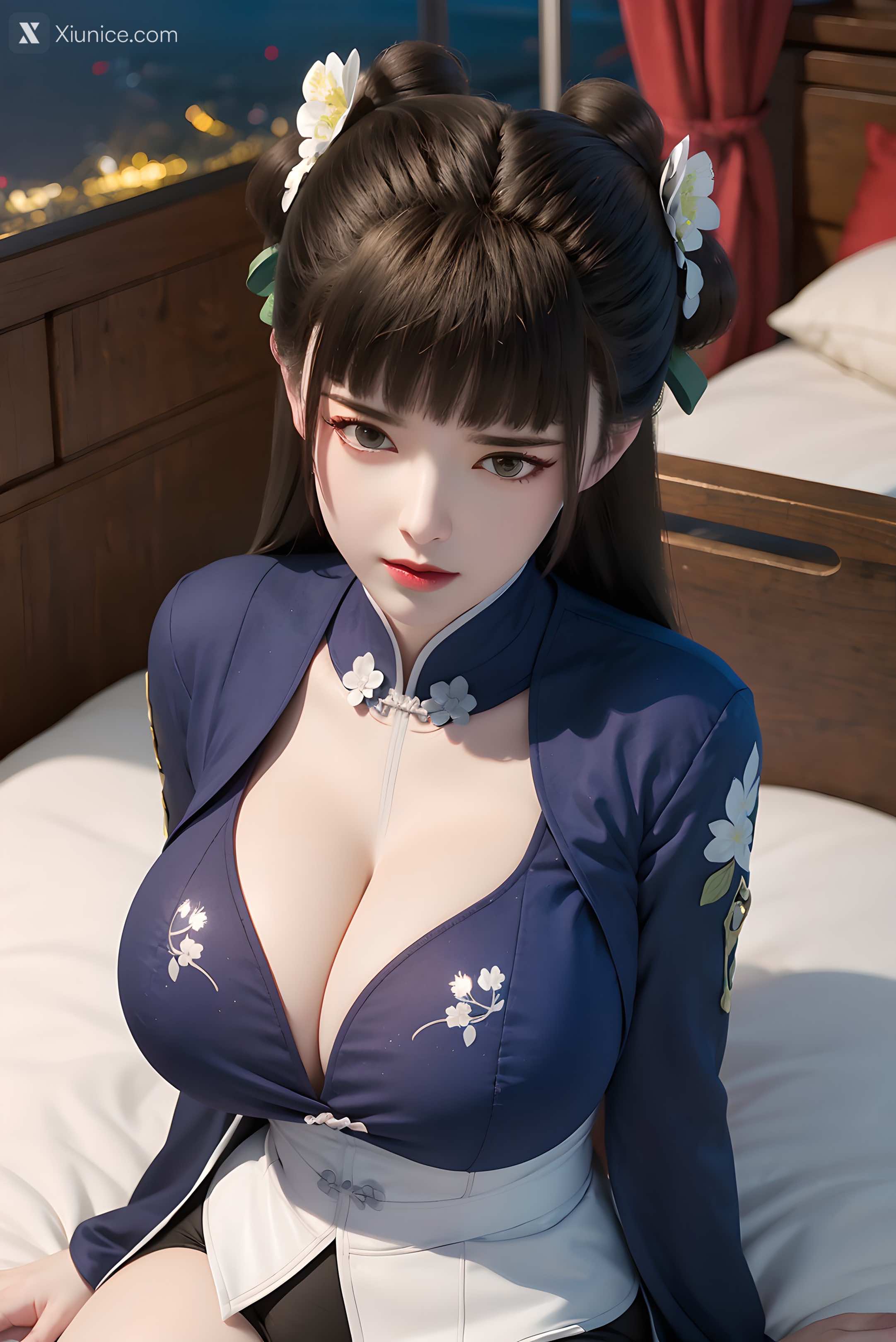 AI Girl Xiunice.com 逆天邪神 楚月婵 蓝雪若 茉莉 小姑妈 小姑妈 巨乳 13