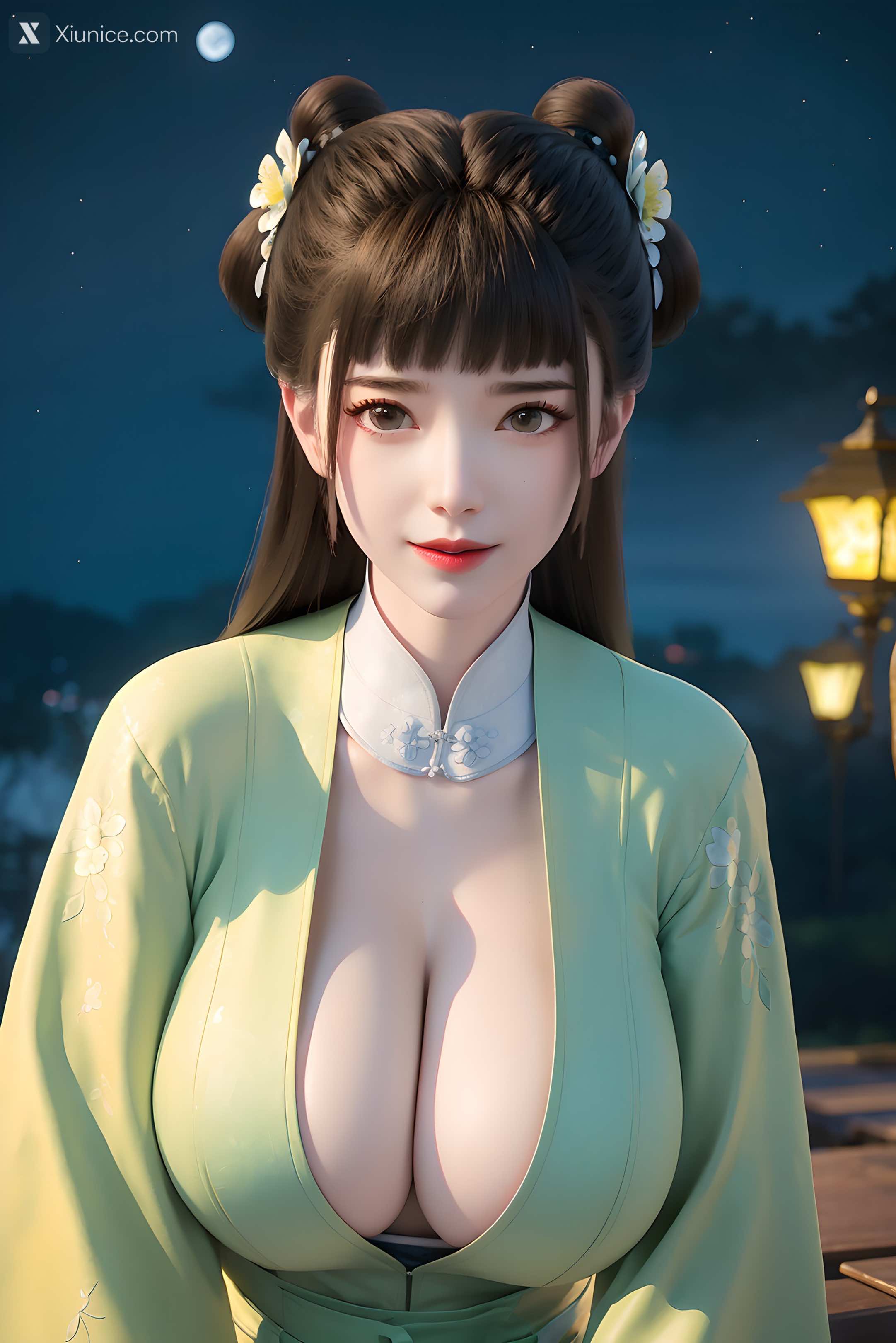 AI Girl Xiunice.com 逆天邪神 楚月婵 蓝雪若 茉莉 小姑妈 小姑妈 巨乳 15