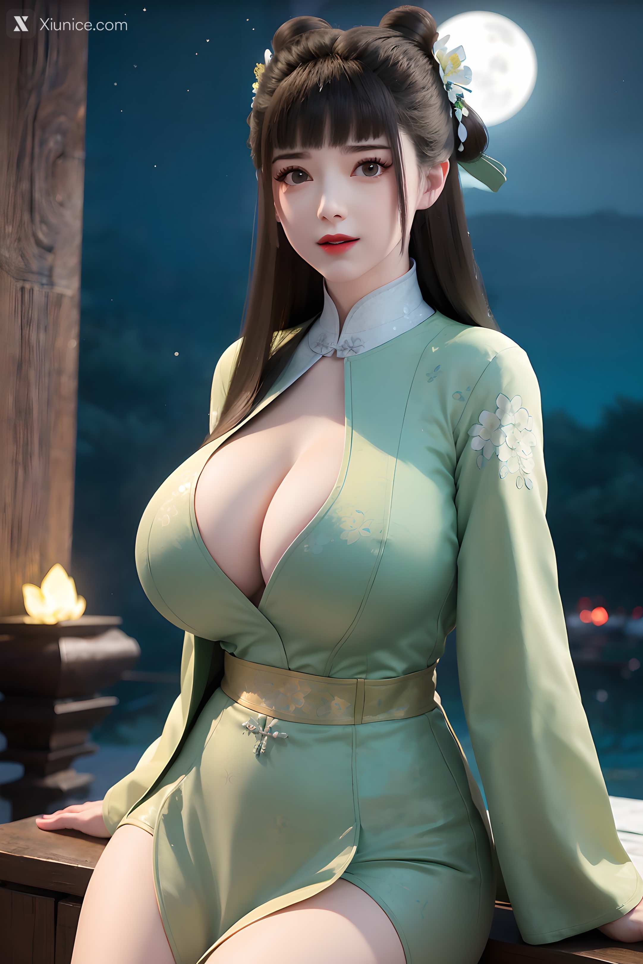 AI Girl Xiunice.com 逆天邪神 楚月婵 蓝雪若 茉莉 小姑妈 小姑妈 巨乳 2