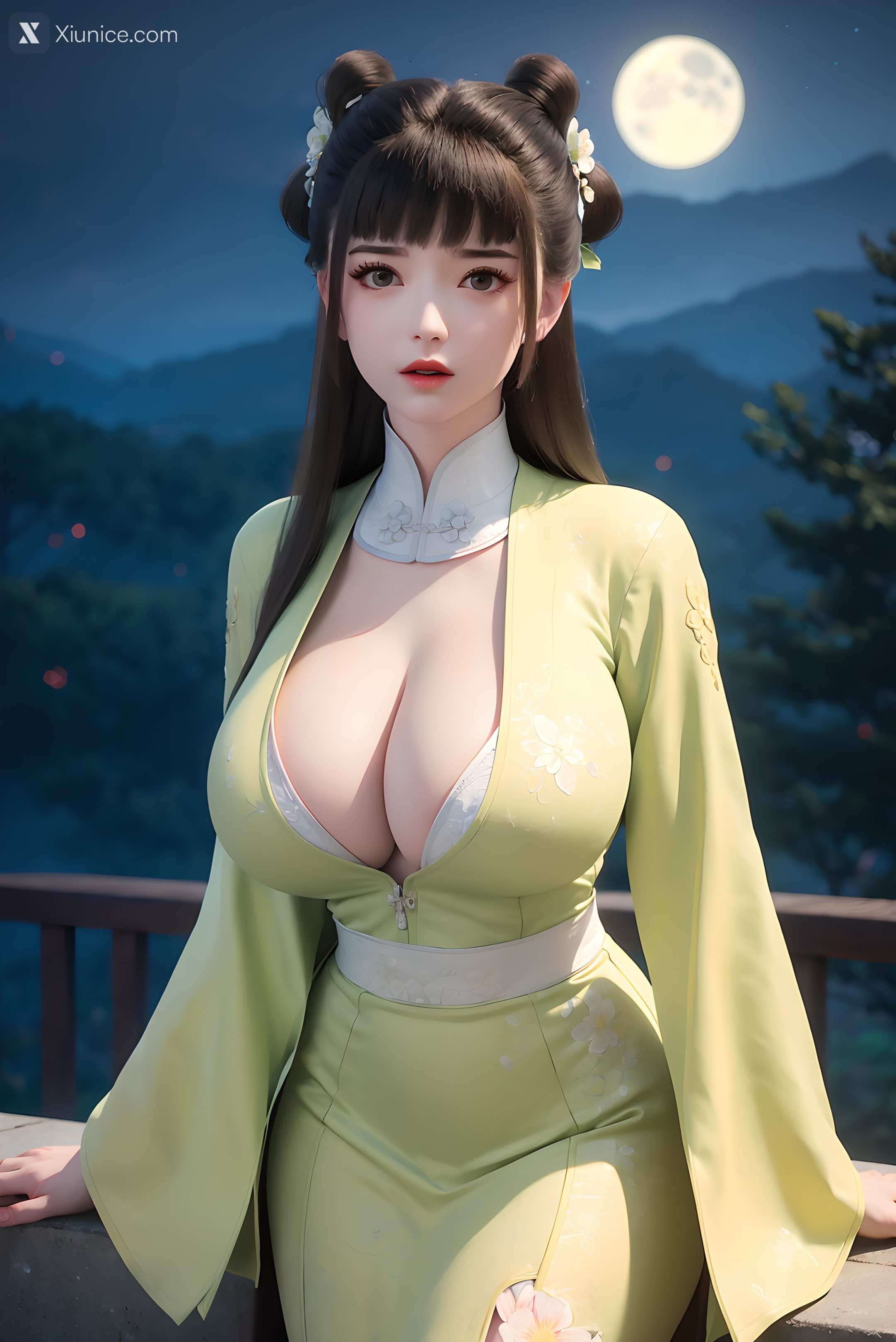 AI Girl Xiunice.com 逆天邪神 楚月婵 蓝雪若 茉莉 小姑妈 小姑妈 巨乳 38