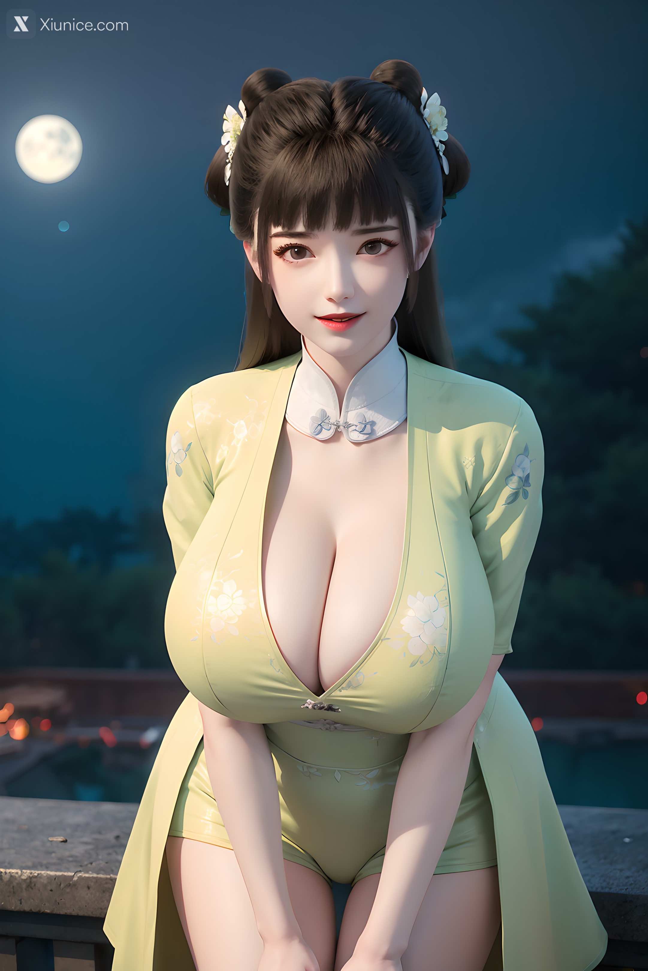 AI Girl Xiunice.com 逆天邪神 楚月婵 蓝雪若 茉莉 小姑妈 小姑妈 巨乳 4