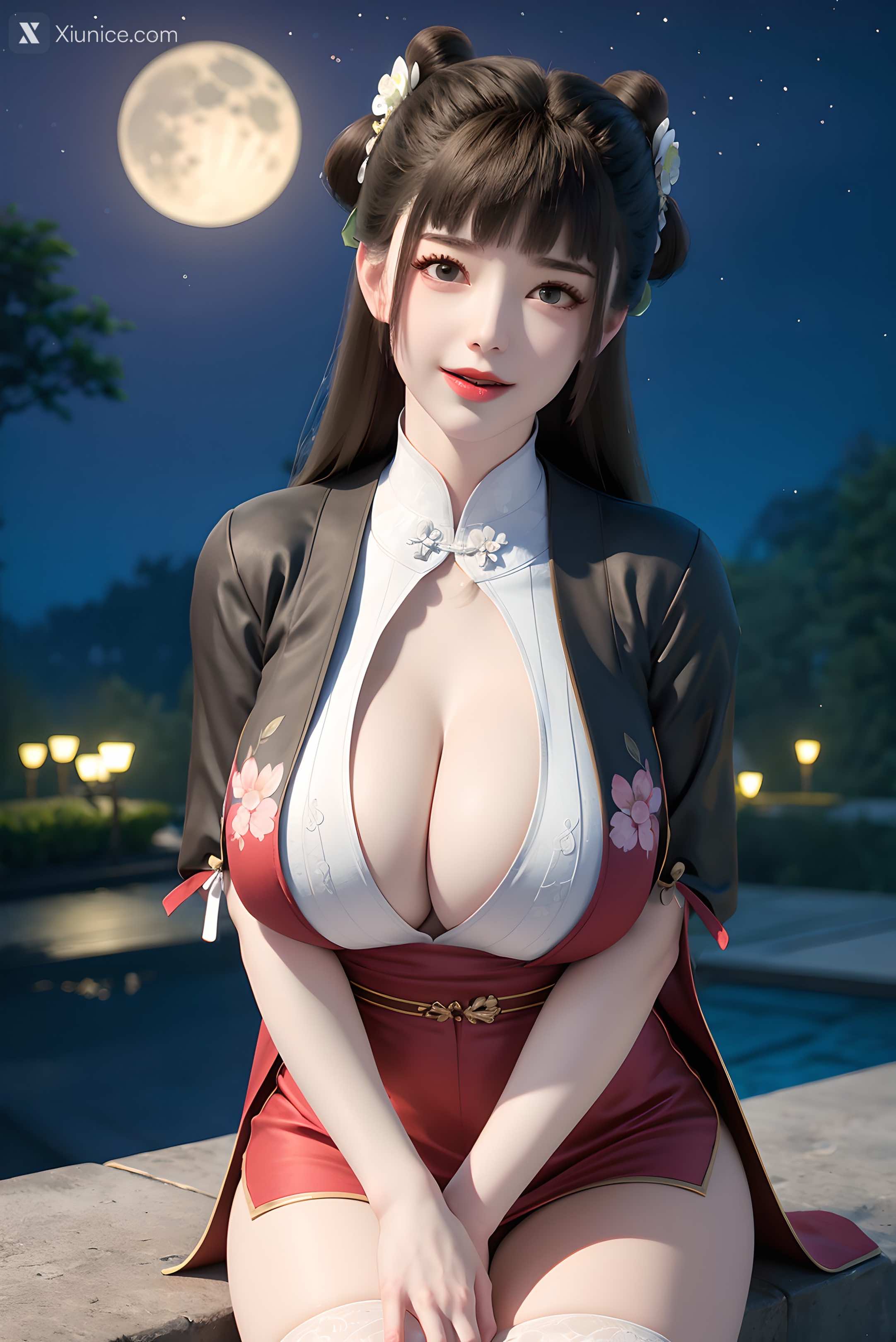 AI Girl Xiunice.com 逆天邪神 楚月婵 蓝雪若 茉莉 小姑妈 小姑妈 巨乳 41
