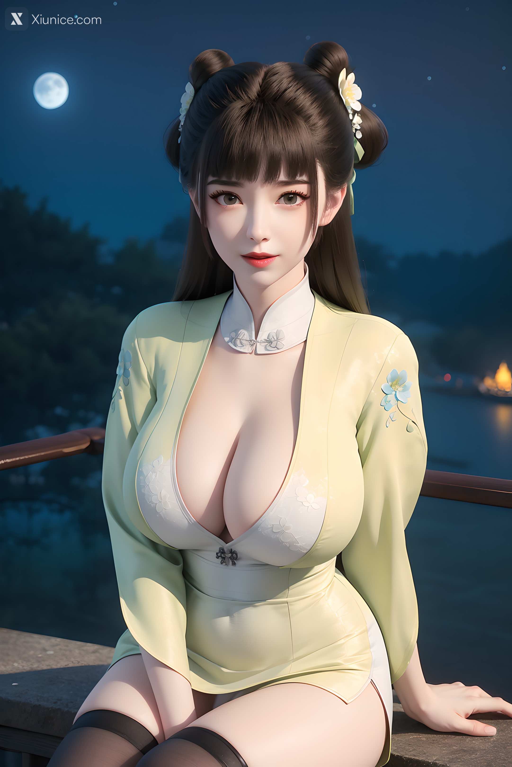 AI Girl Xiunice.com 逆天邪神 楚月婵 蓝雪若 茉莉 小姑妈 小姑妈 巨乳 43