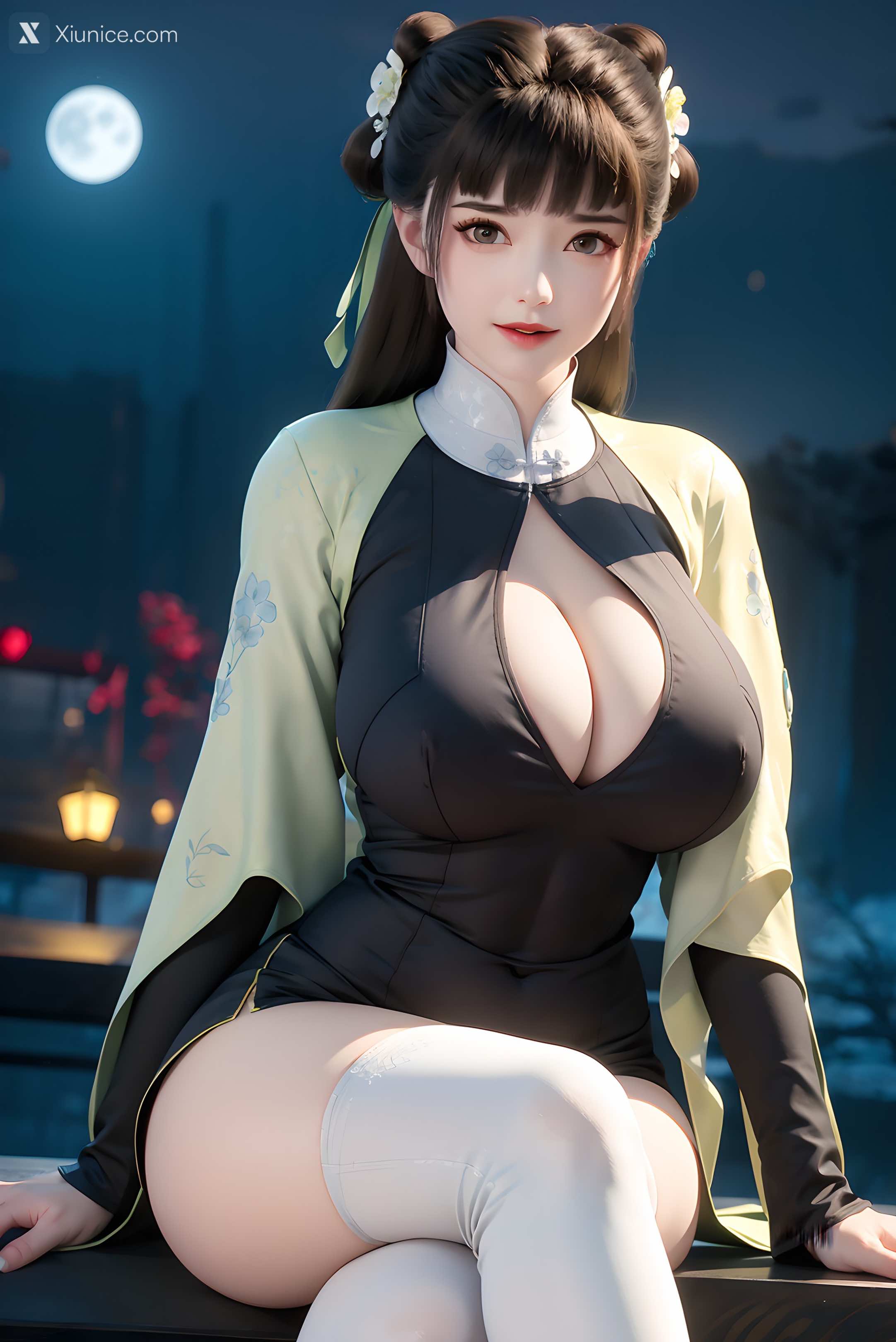 AI Girl Xiunice.com 逆天邪神 楚月婵 蓝雪若 茉莉 小姑妈 小姑妈 巨乳 44