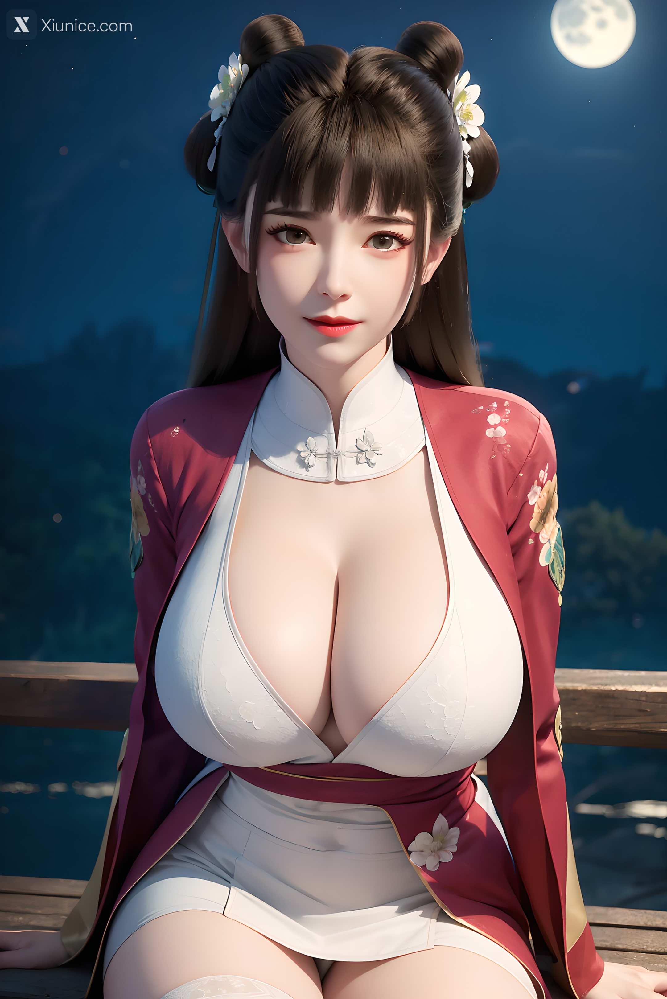 AI Girl Xiunice.com 逆天邪神 楚月婵 蓝雪若 茉莉 小姑妈 小姑妈 巨乳 46