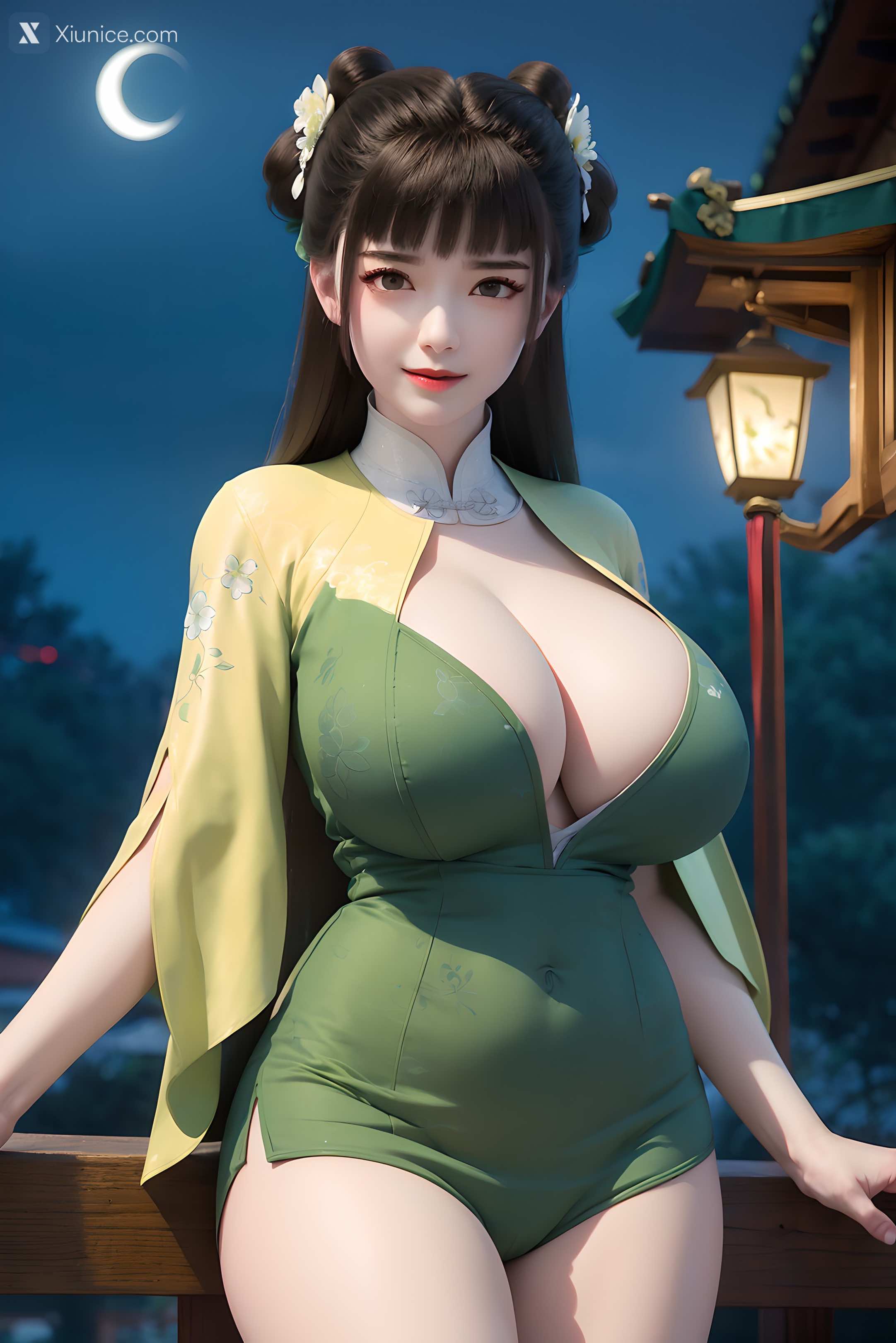 AI Girl Xiunice.com 逆天邪神 楚月婵 蓝雪若 茉莉 小姑妈 小姑妈 巨乳 54