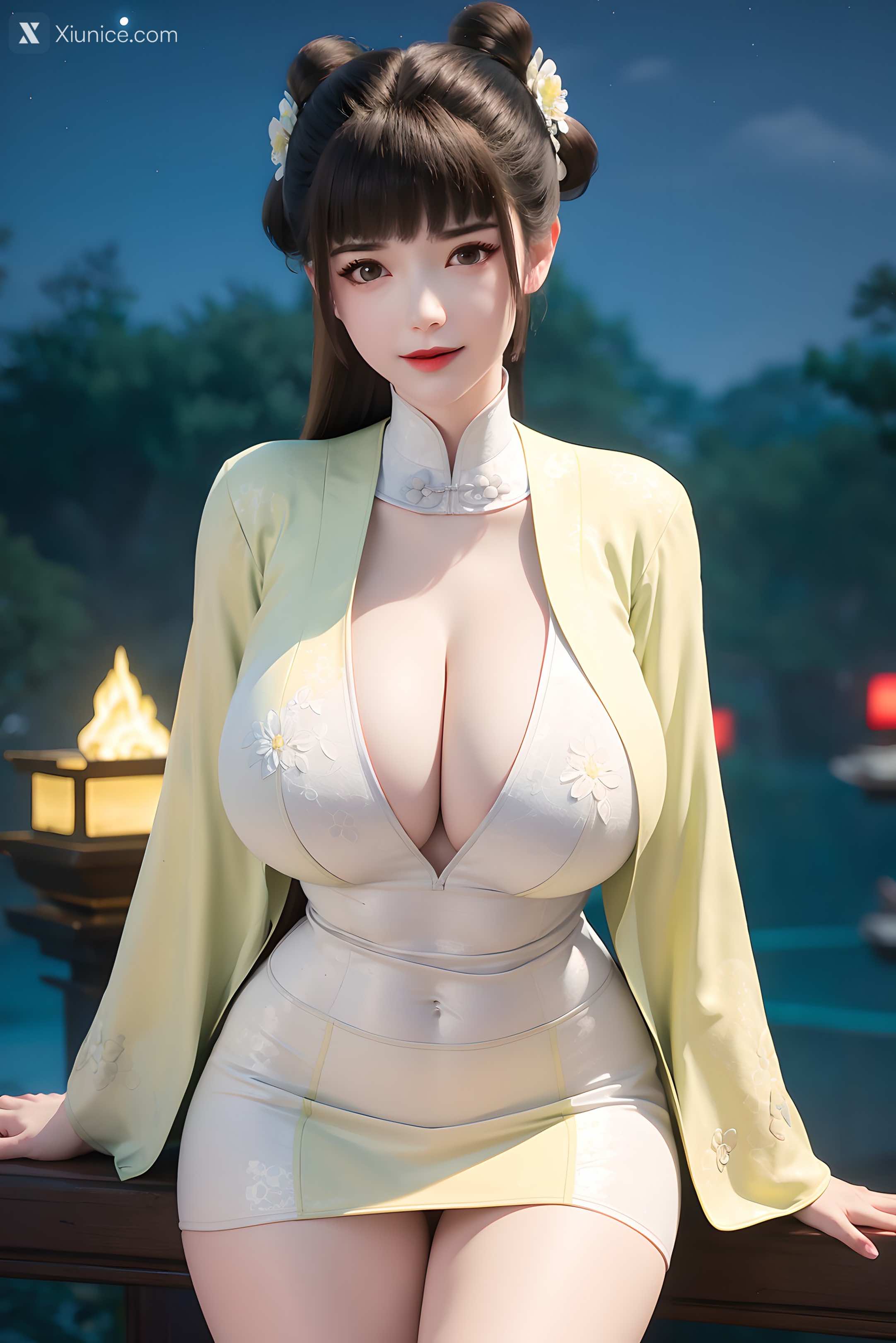 AI Girl Xiunice.com 逆天邪神 楚月婵 蓝雪若 茉莉 小姑妈 小姑妈 巨乳 55