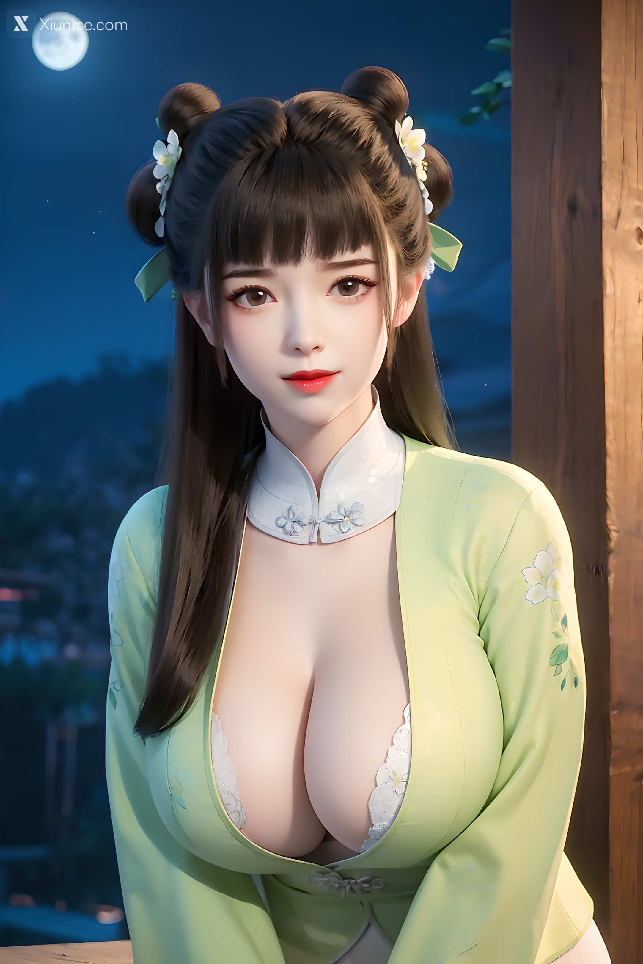 AI Girl Xiunice.com 逆天邪神 楚月婵 蓝雪若 茉莉 小姑妈 小姑妈 巨乳 57