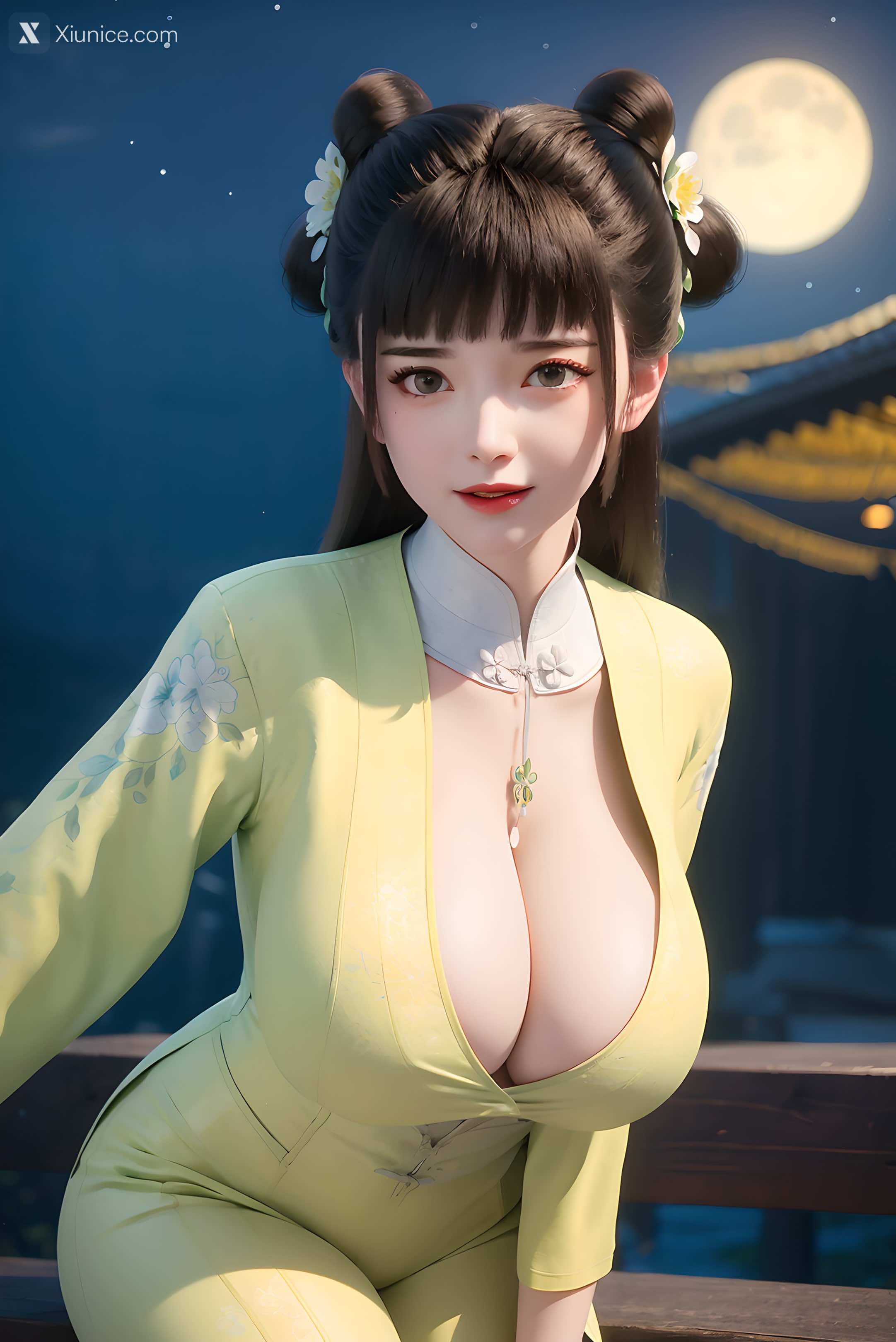 AI Girl Xiunice.com 逆天邪神 楚月婵 蓝雪若 茉莉 小姑妈 小姑妈 巨乳 58