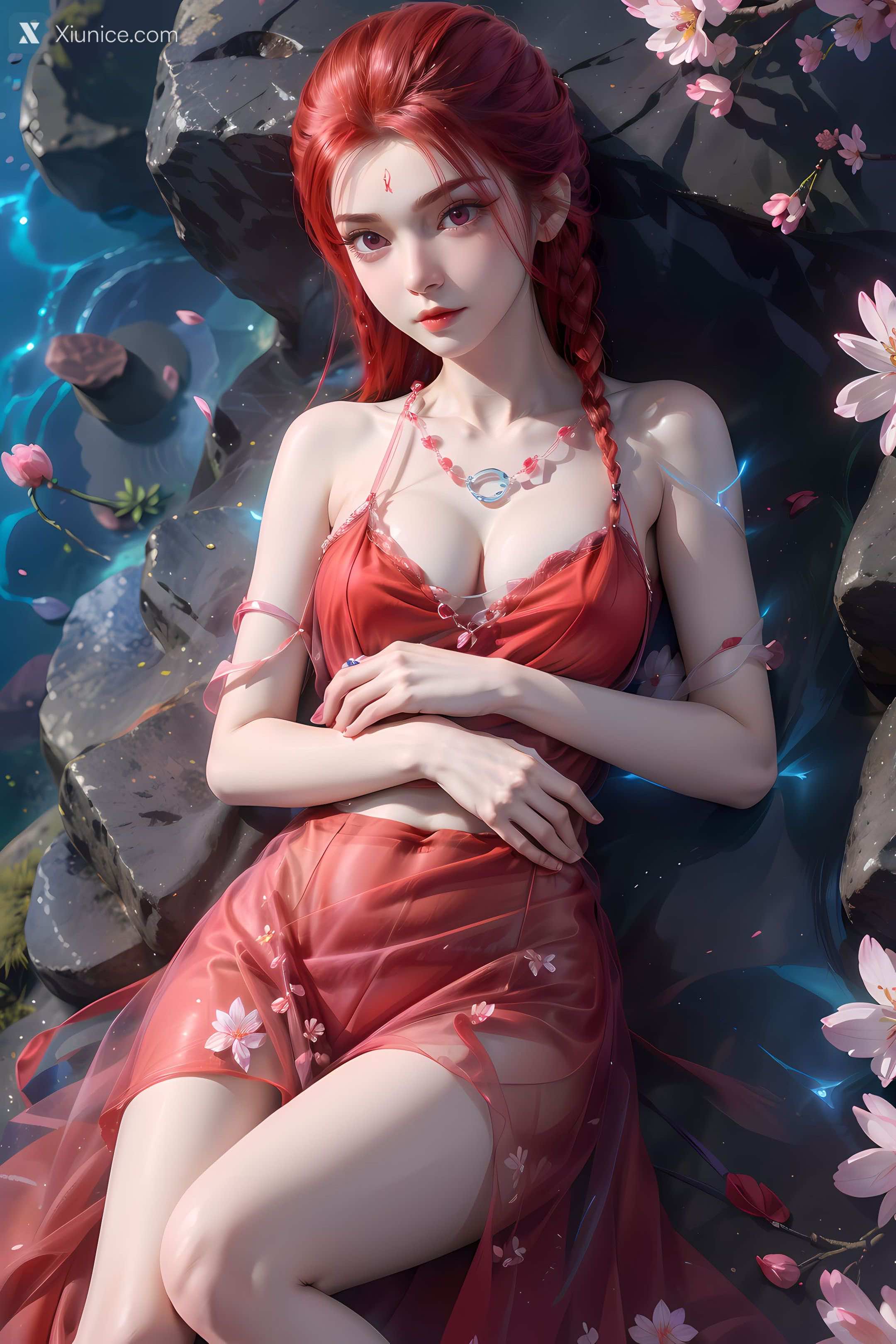 AI Girl Xiunice.com 逆天邪神 楚月婵 蓝雪若 茉莉 小姑妈 茉莉 桃花 10