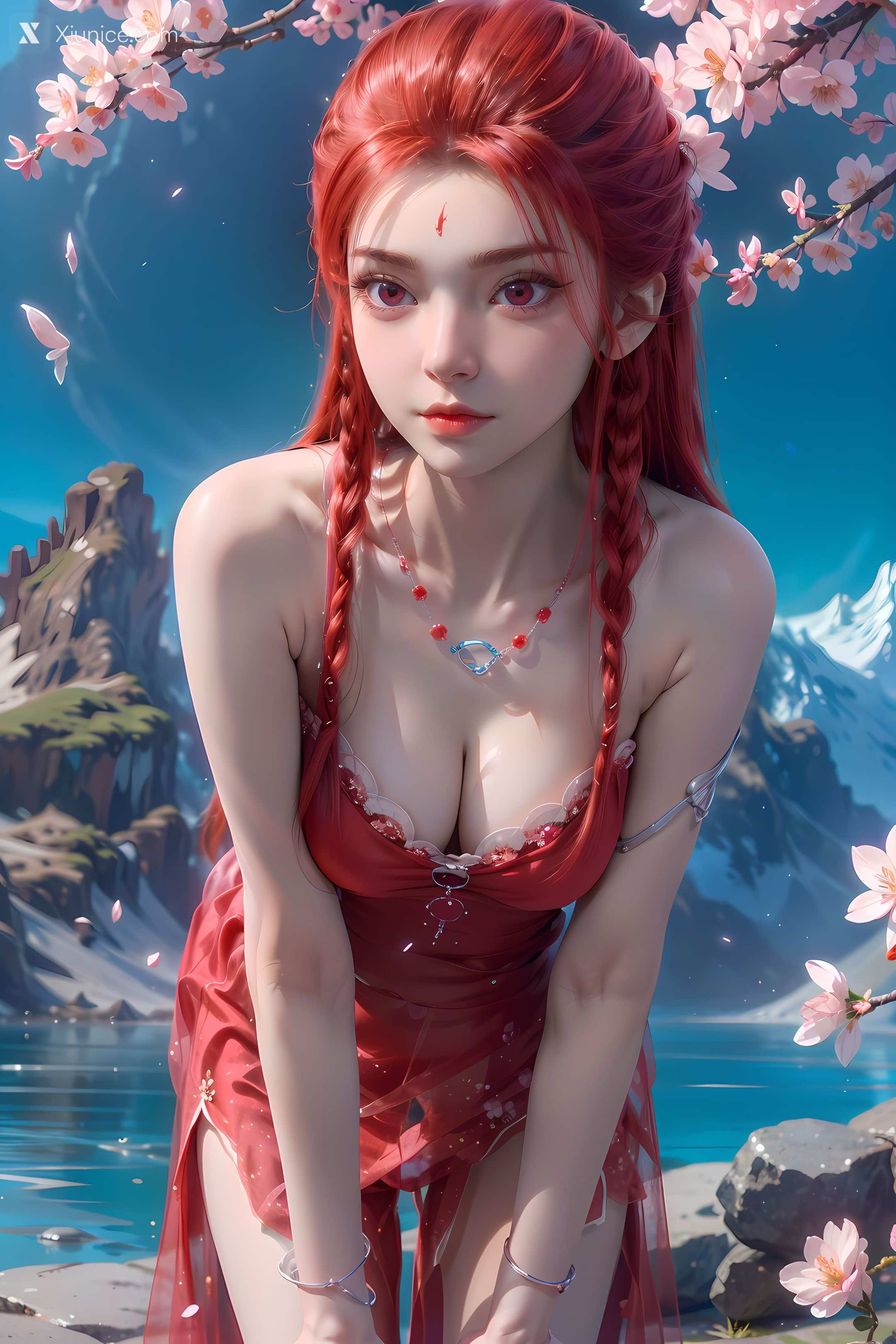 AI Girl Xiunice.com 逆天邪神 楚月婵 蓝雪若 茉莉 小姑妈 茉莉 桃花 11