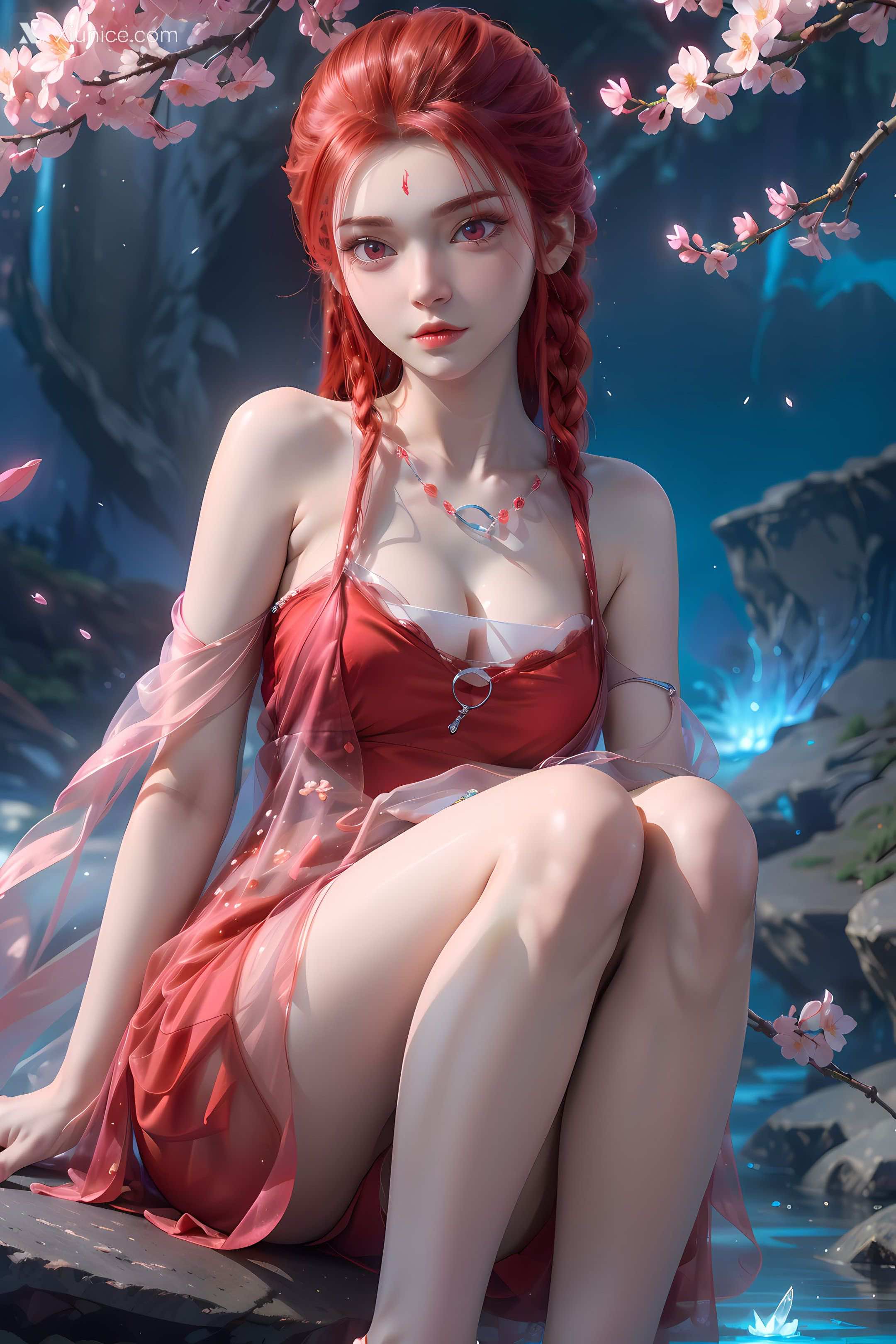 AI Girl Xiunice.com 逆天邪神 楚月婵 蓝雪若 茉莉 小姑妈 茉莉 桃花 2