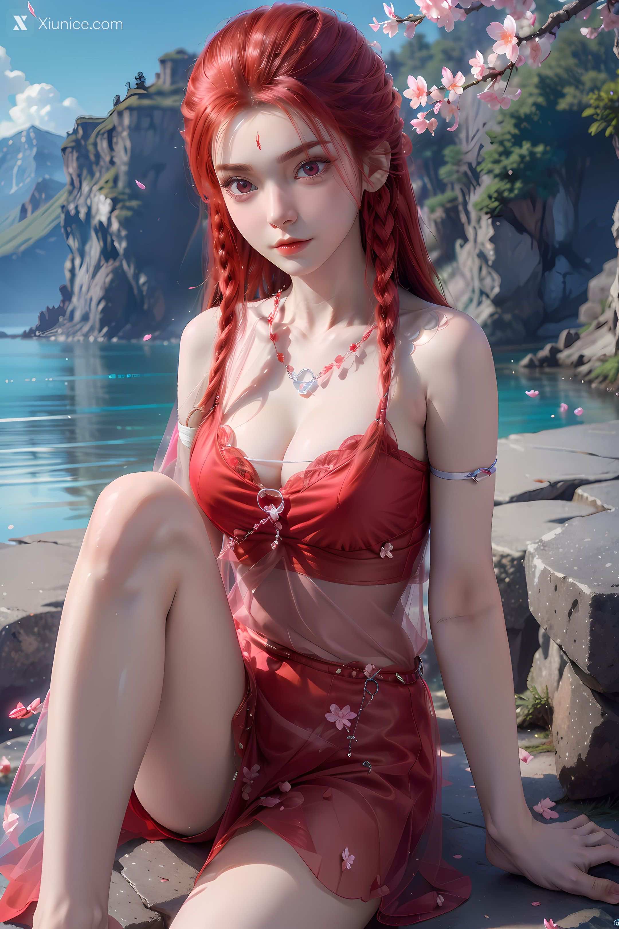 AI Girl Xiunice.com 逆天邪神 楚月婵 蓝雪若 茉莉 小姑妈 茉莉 桃花 20