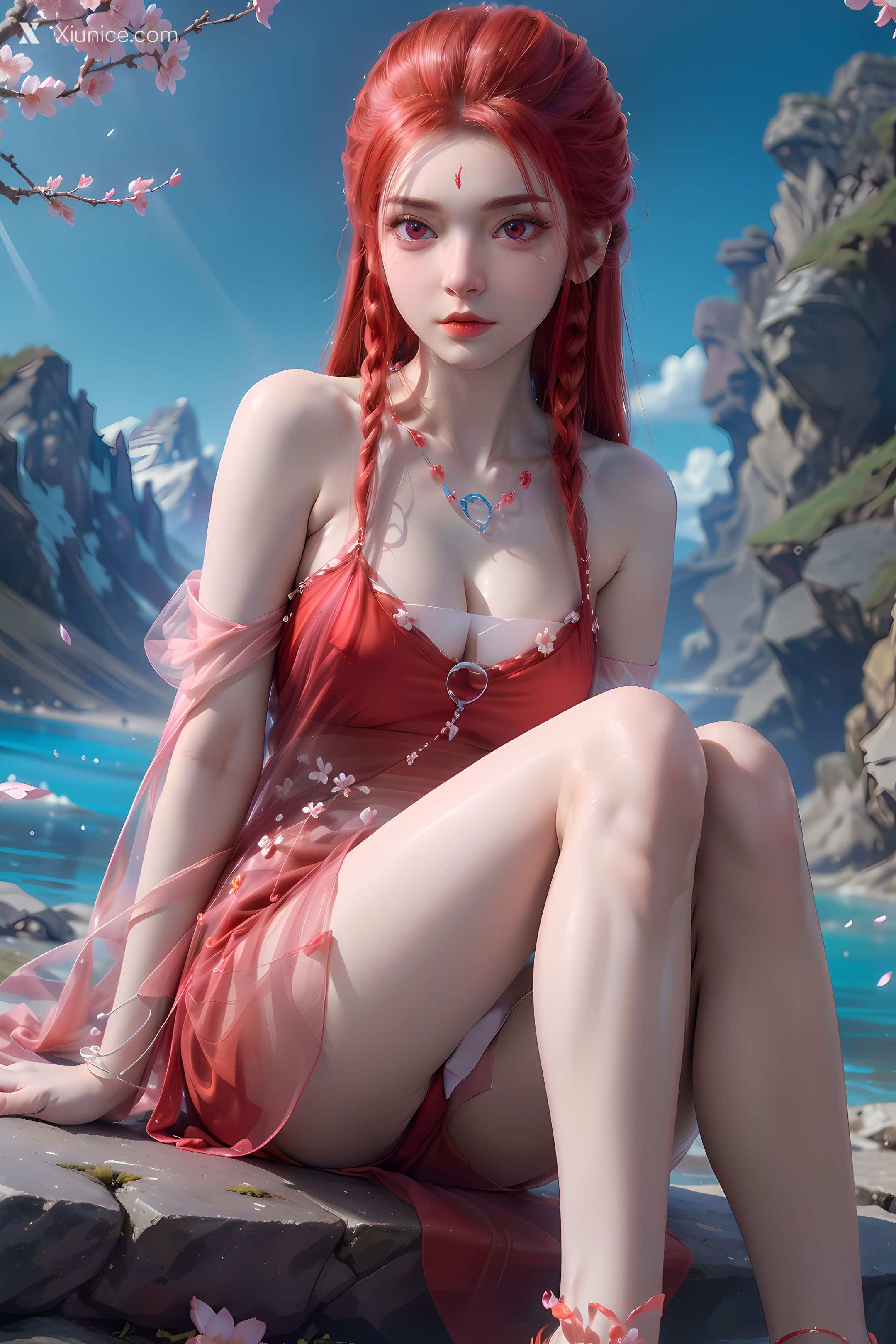 AI Girl Xiunice.com 逆天邪神 楚月婵 蓝雪若 茉莉 小姑妈 茉莉 桃花 40