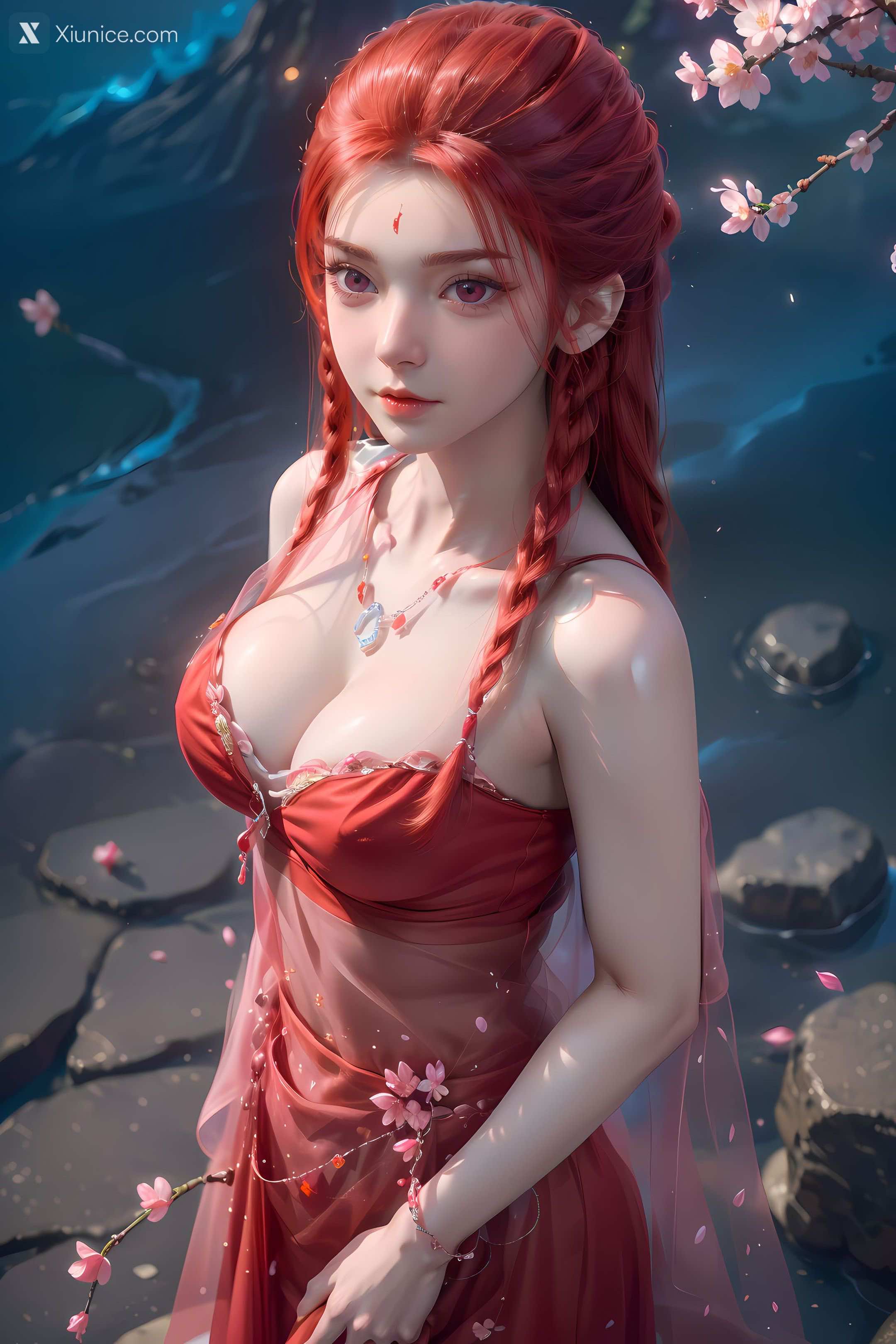 AI Girl Xiunice.com 逆天邪神 楚月婵 蓝雪若 茉莉 小姑妈 茉莉 桃花 5