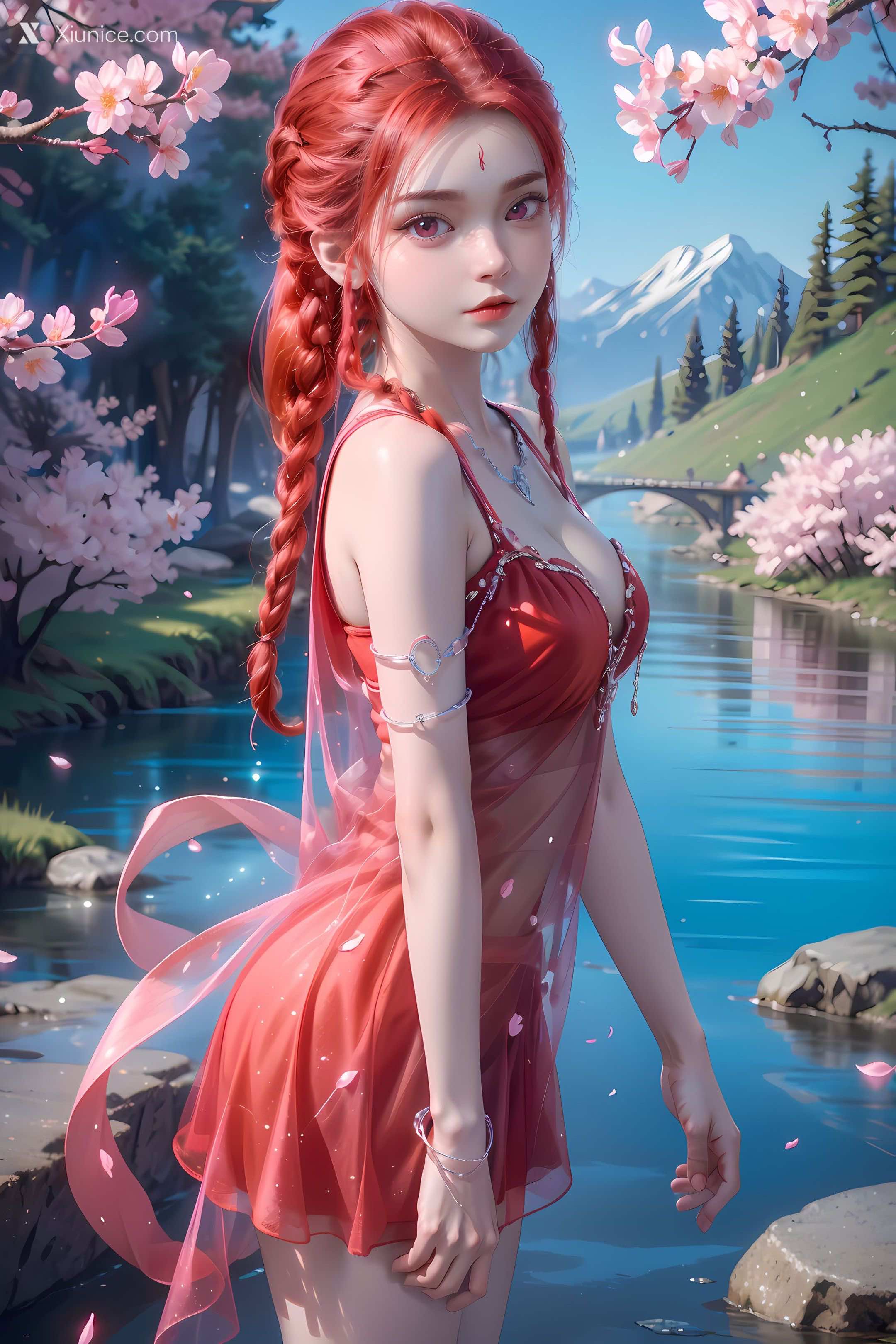AI Girl Xiunice.com 逆天邪神 楚月婵 蓝雪若 茉莉 小姑妈 茉莉 桃花 7