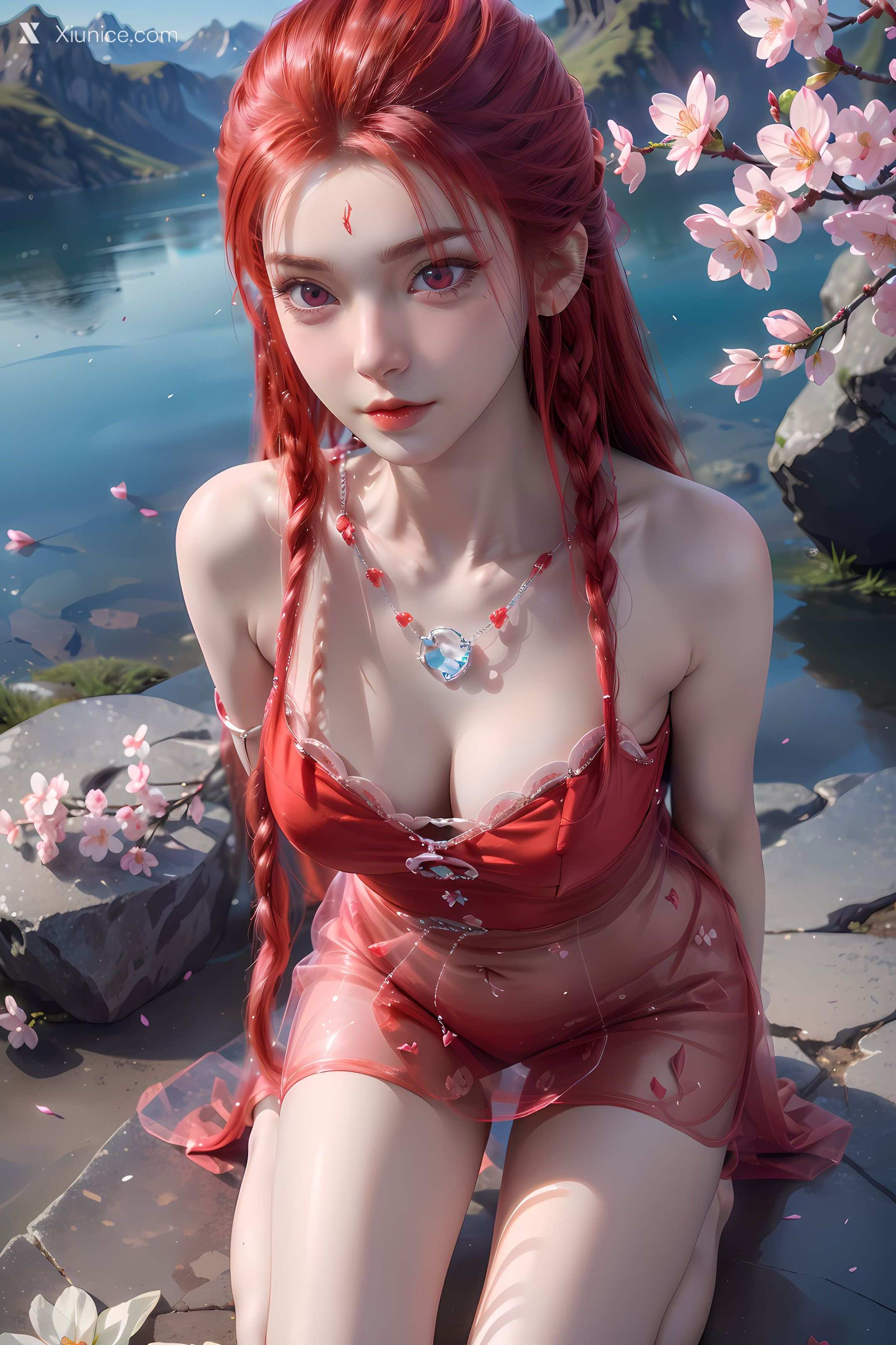 AI Girl Xiunice.com 逆天邪神 楚月婵 蓝雪若 茉莉 小姑妈 茉莉 桃花 8