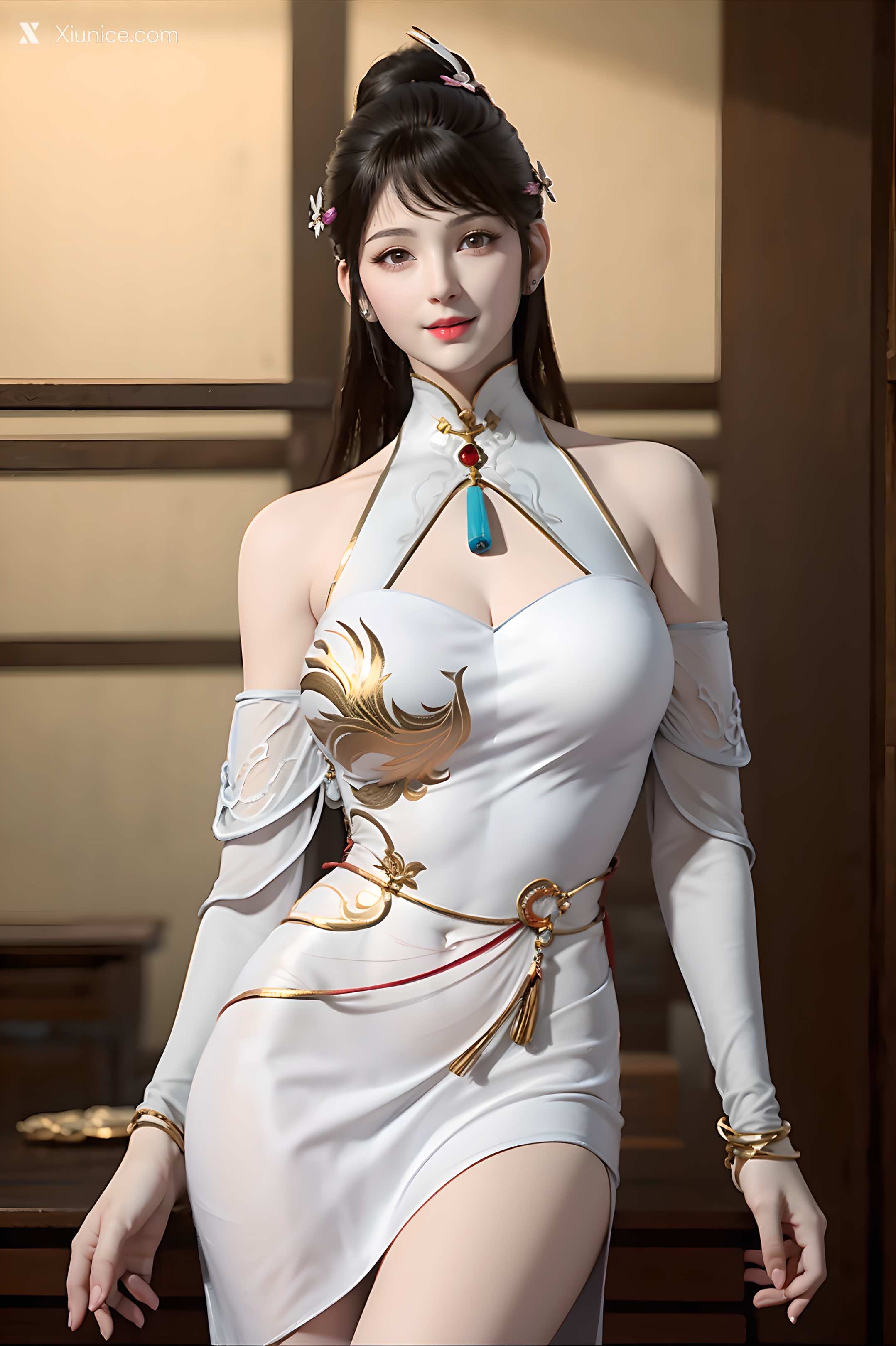 AI Girl Xiunice.com 逆天邪神 楚月婵 蓝雪若 茉莉 小姑妈 蓝雪若 原装 13