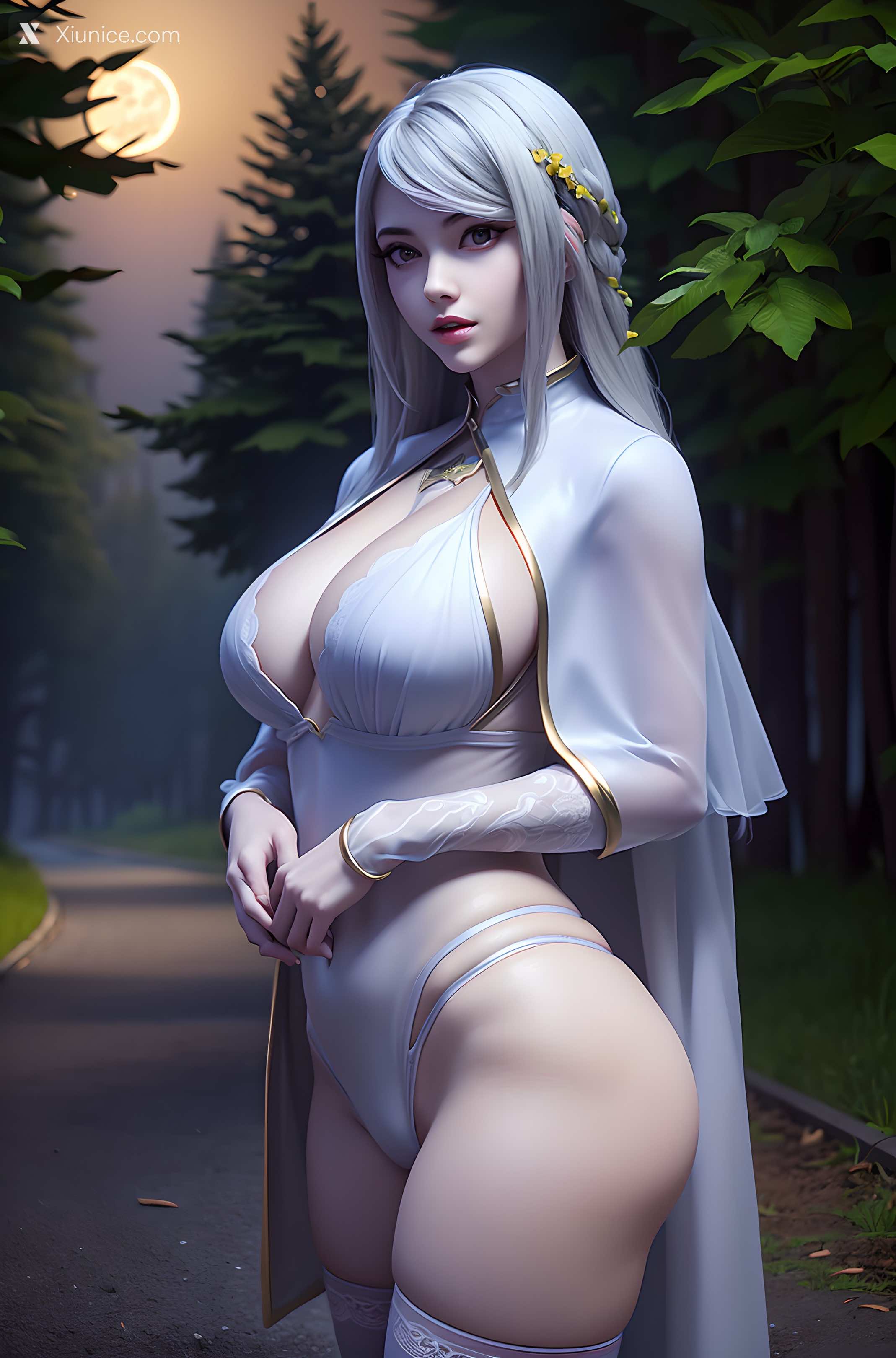 AI Girl Xiunice.com 镜双城 白璎 如意夫人 白璎 月下 15