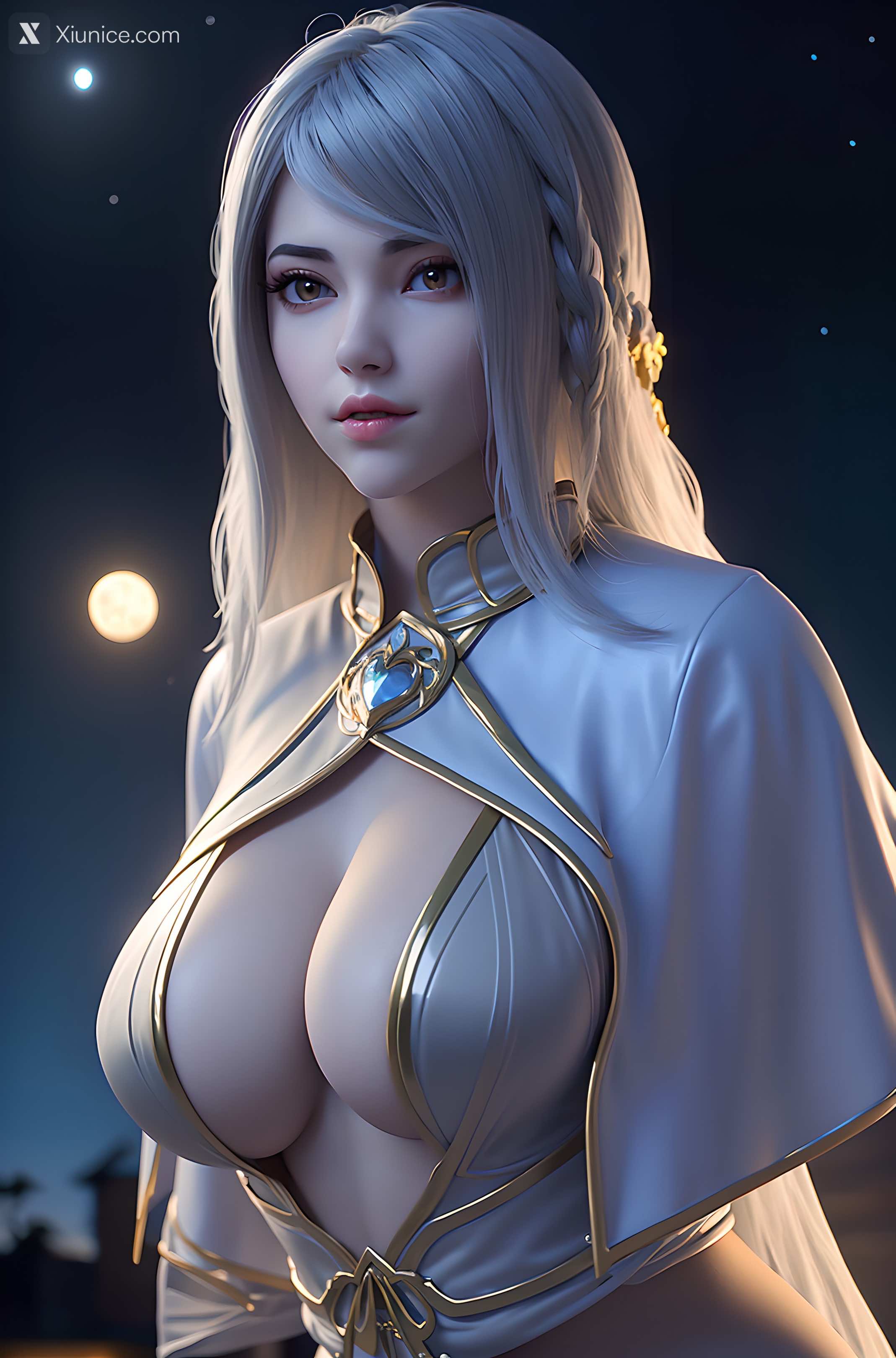 AI Girl Xiunice.com 镜双城 白璎 如意夫人 白璎 月下 38