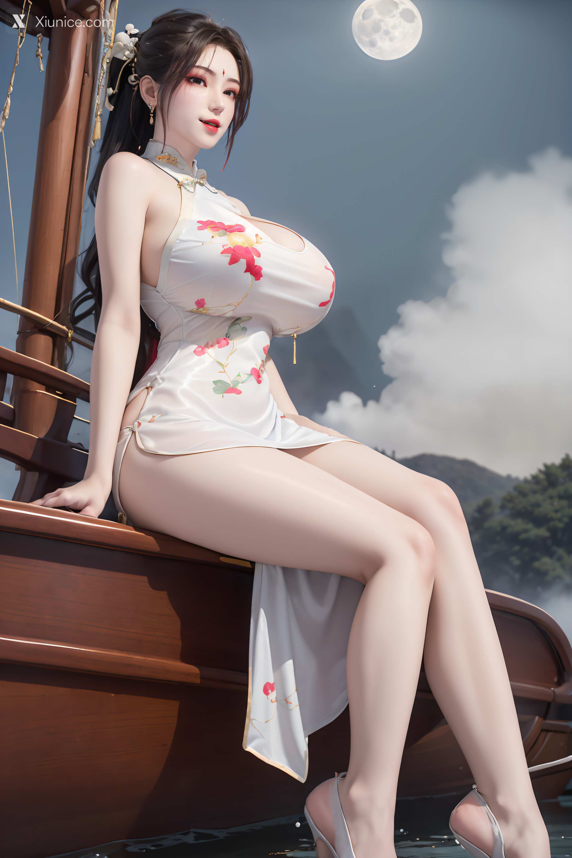 AI Girl Xiunice.com 阳神 苏沐 性感旗袍 24