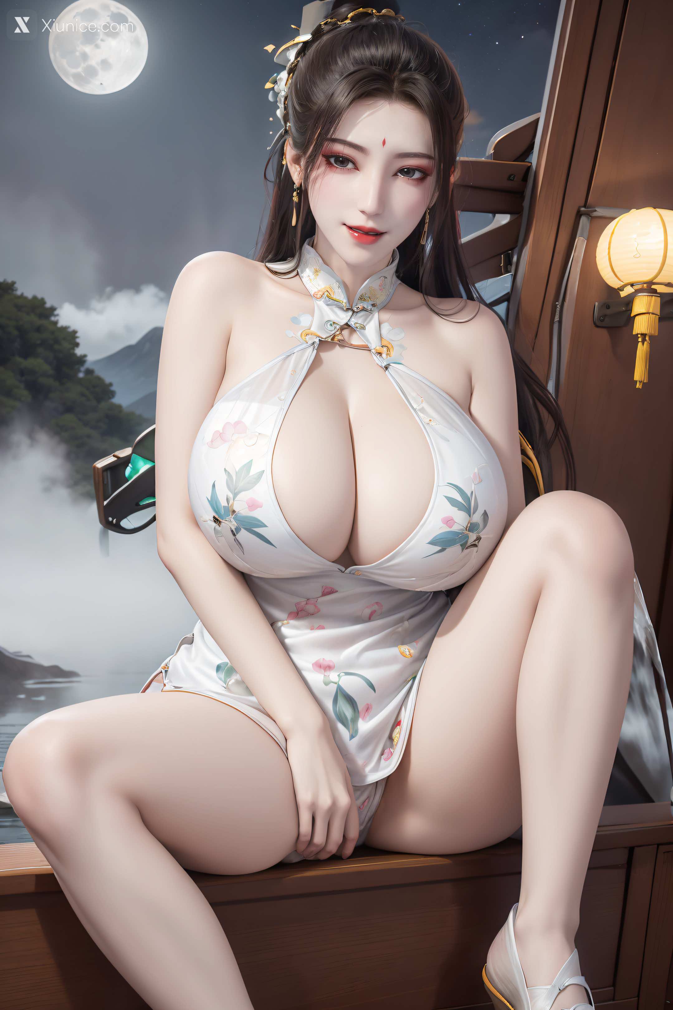 AI Girl Xiunice.com 阳神 苏沐 性感旗袍 25