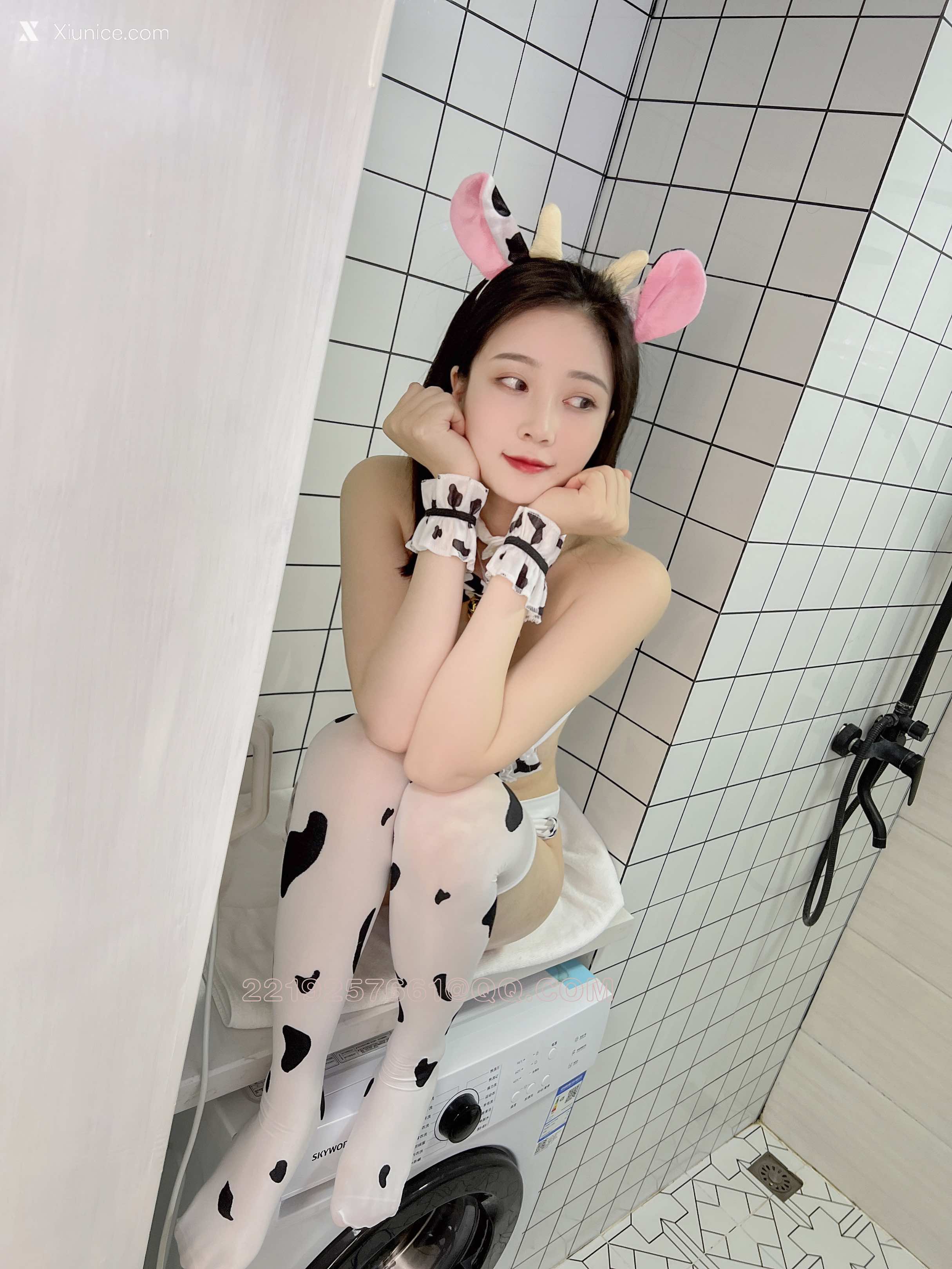 Coser 年年Nnian 奶牛女仆装 8