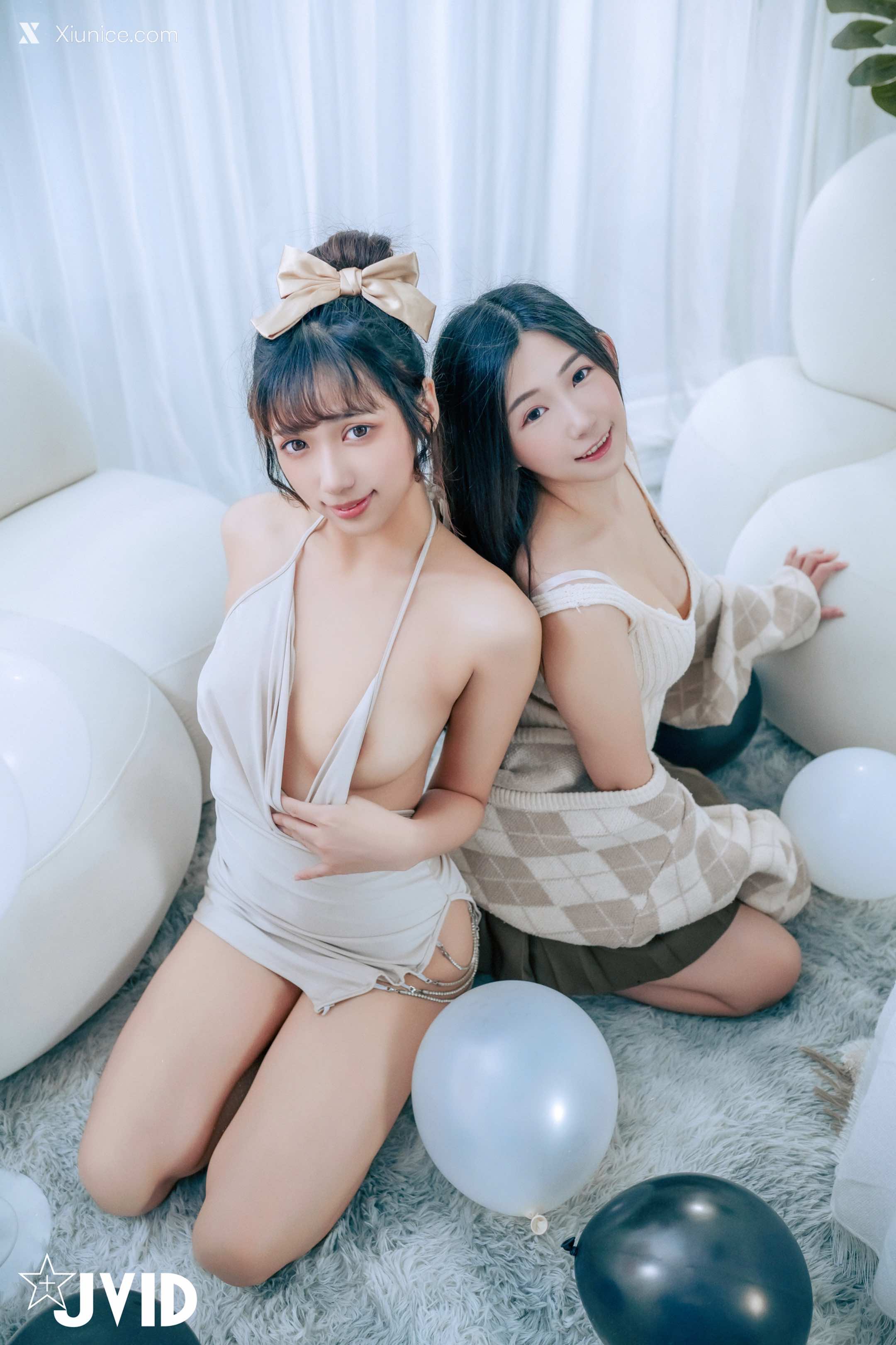 JVID 井野奈 & 肉包 X 色慾融合の閨蜜慶生派對 31