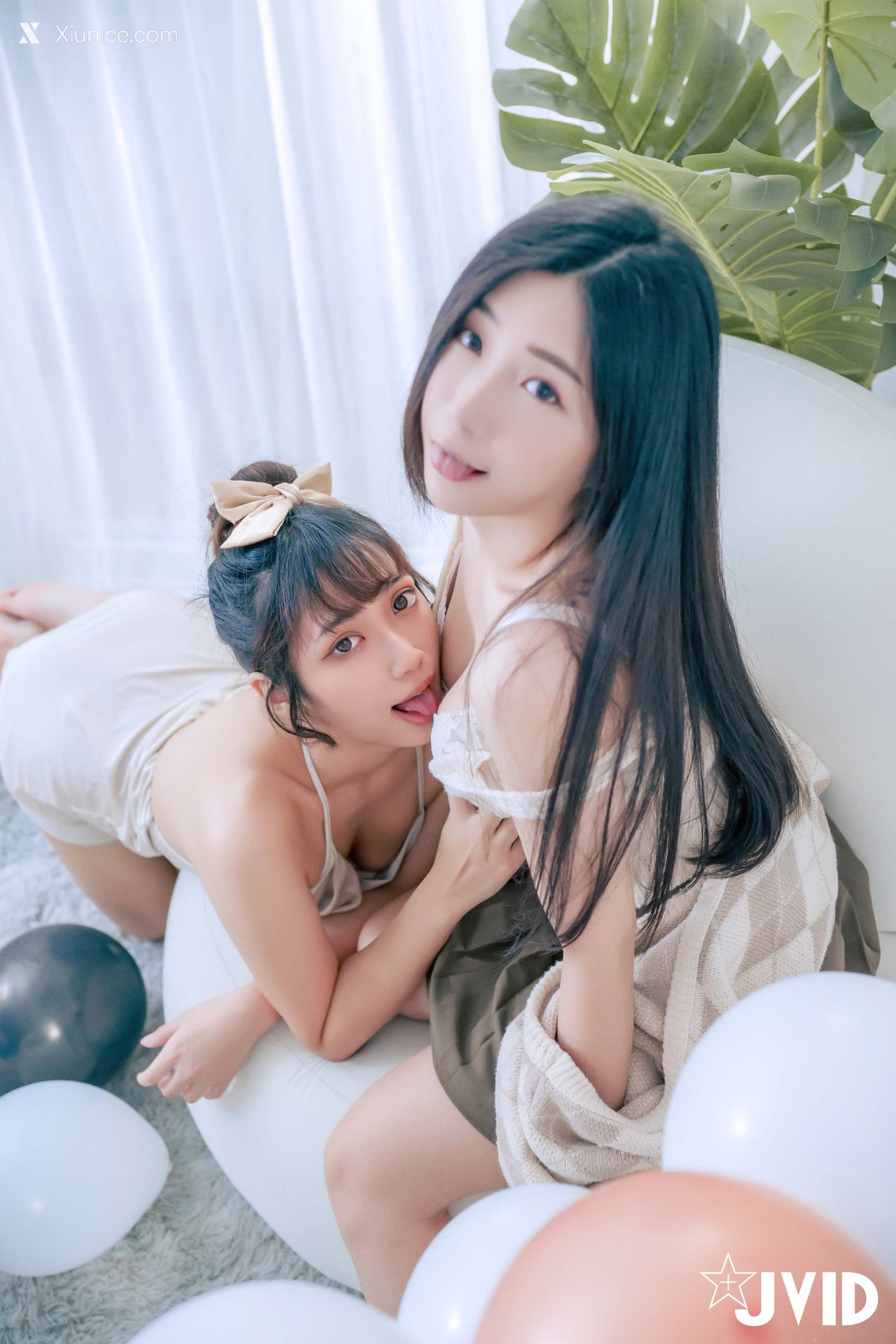 JVID 井野奈 & 肉包 X 色慾融合の閨蜜慶生派對 37