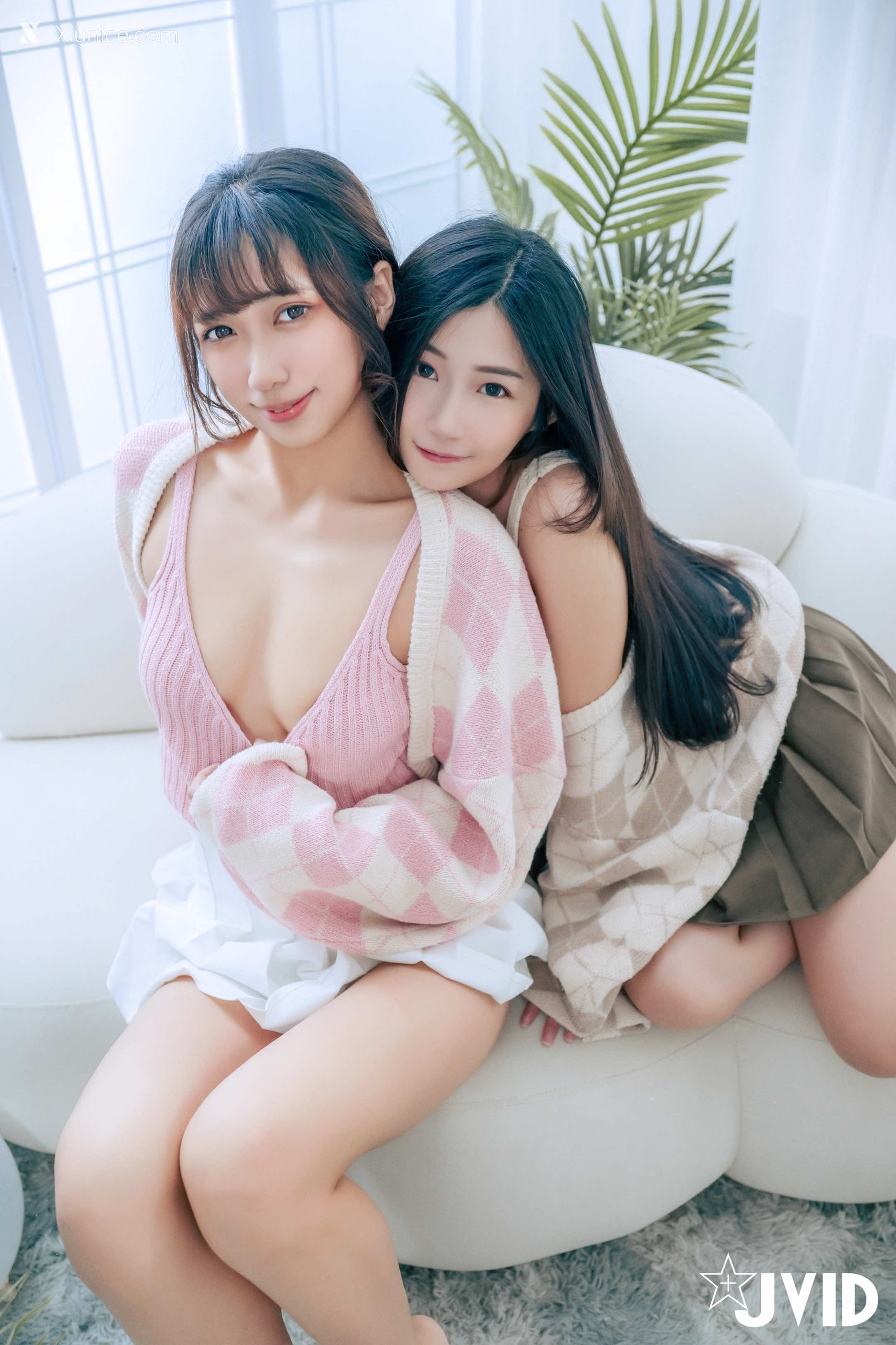 JVID 井野奈 & 肉包 X 色慾融合の閨蜜慶生派對 44