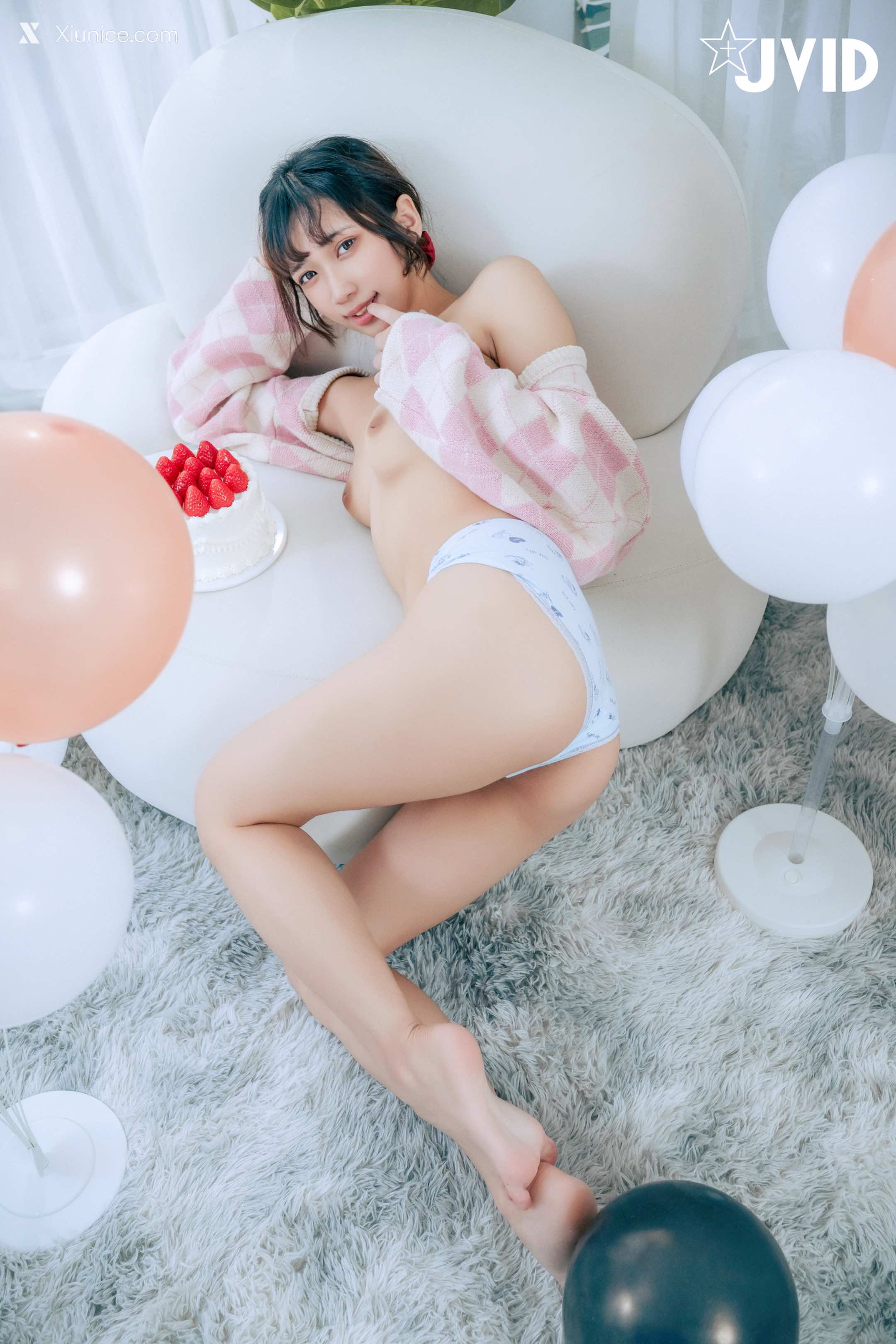 JVID 井野奈 & 肉包 X 色慾融合の閨蜜慶生派對 91
