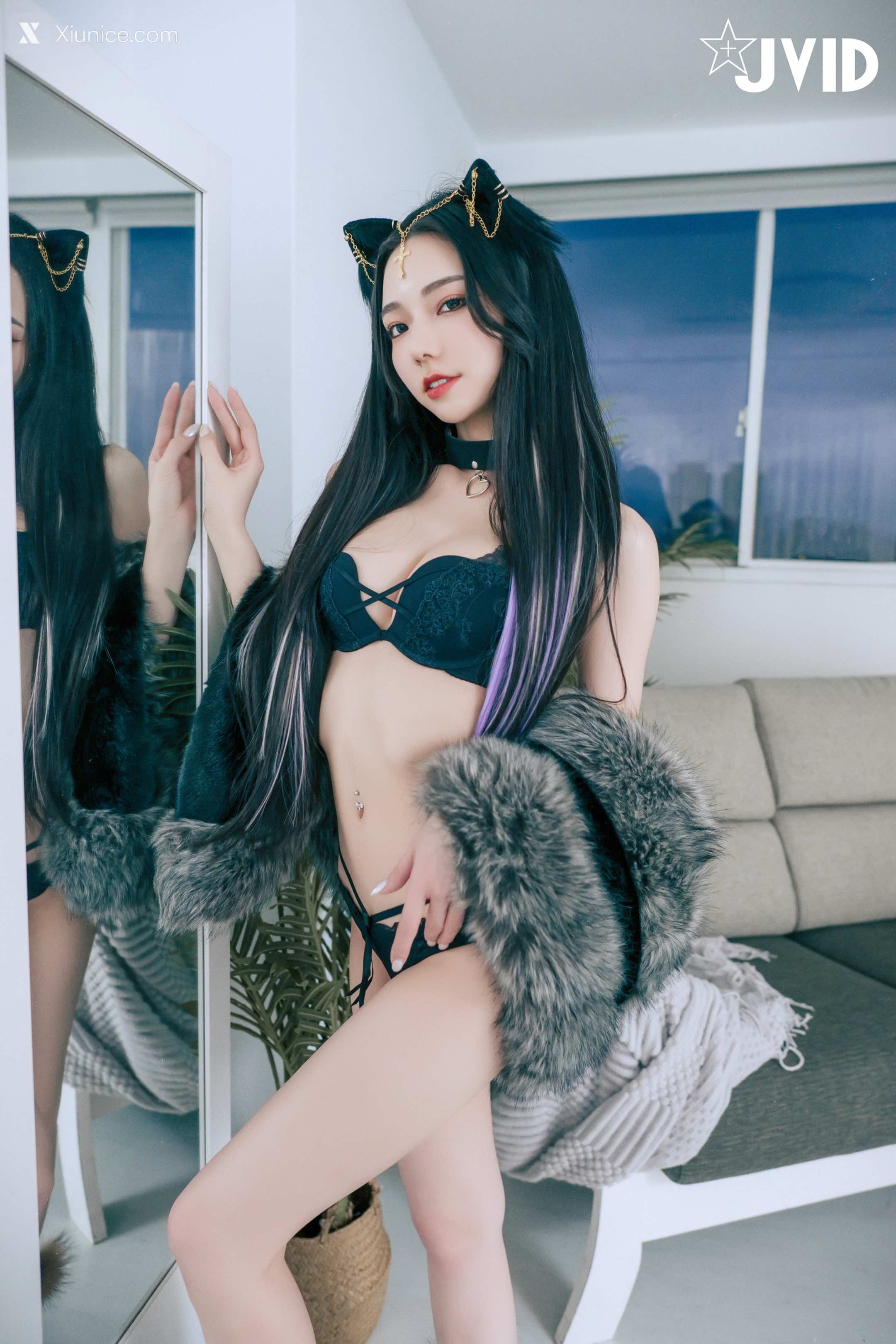 JVID 啾啾 牛奶成功收編冶豔的黑貓娘 102