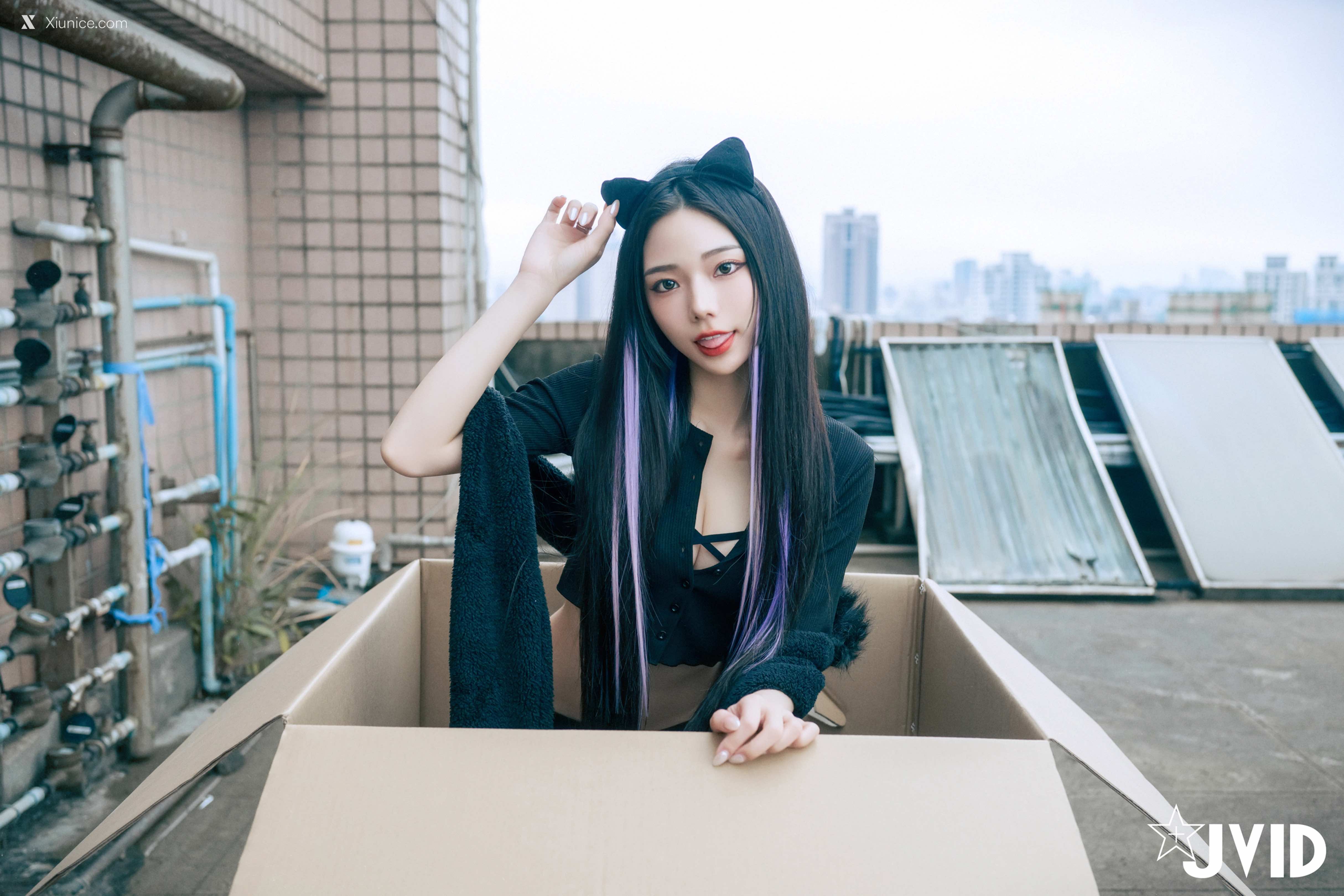 JVID 啾啾 牛奶成功收編冶豔的黑貓娘 132