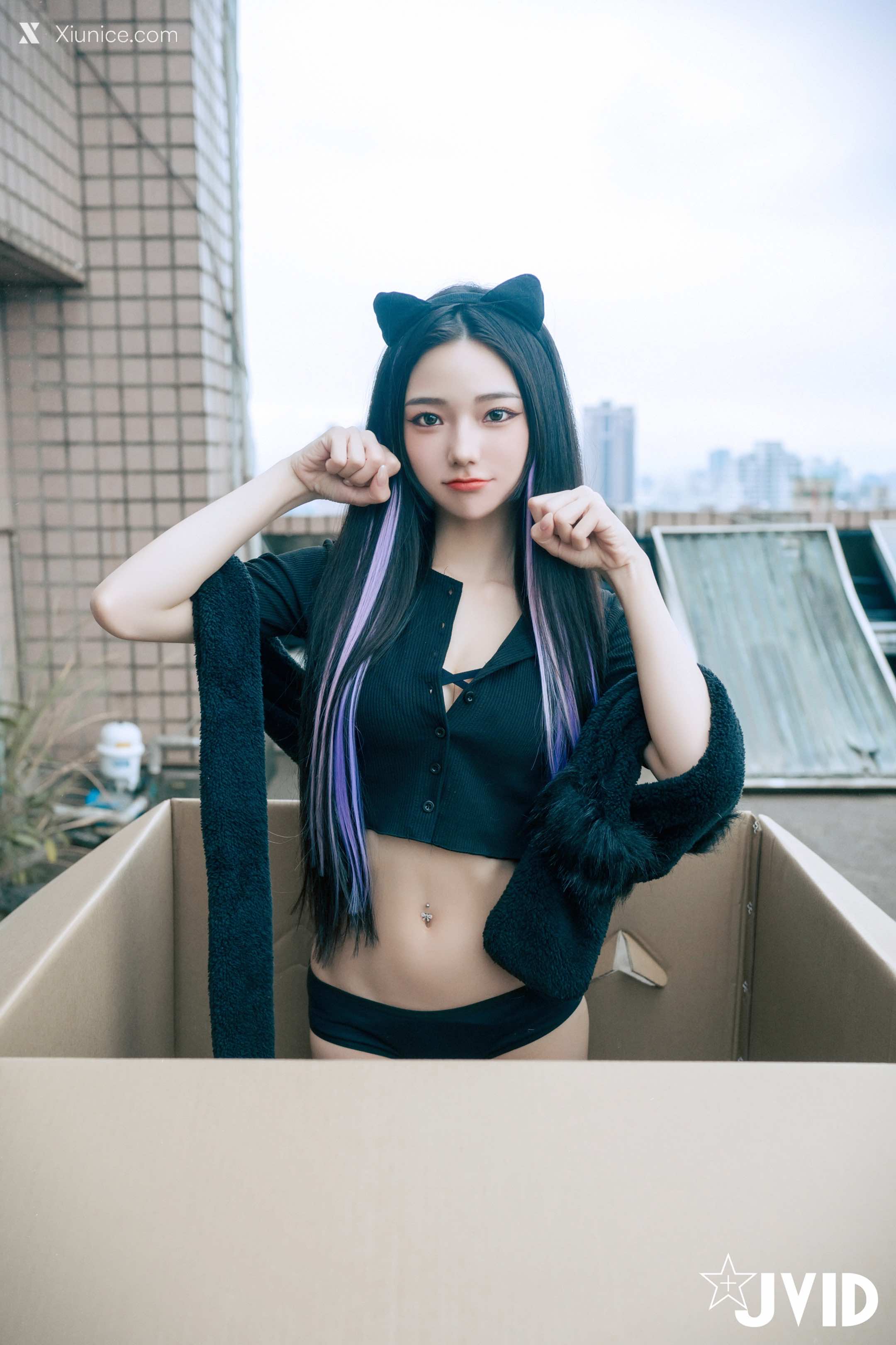 JVID 啾啾 牛奶成功收編冶豔的黑貓娘 142