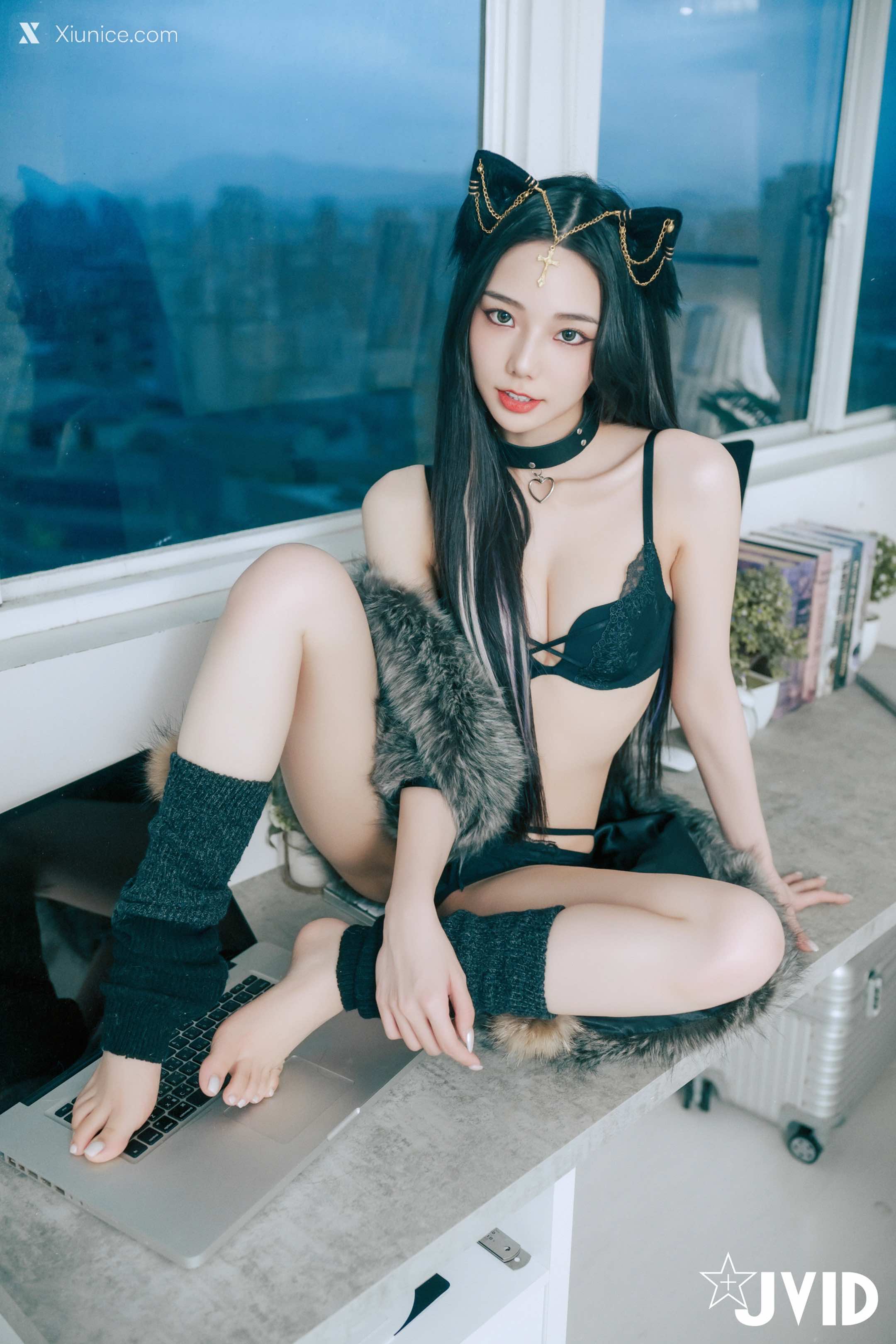 JVID 啾啾 牛奶成功收編冶豔的黑貓娘 150