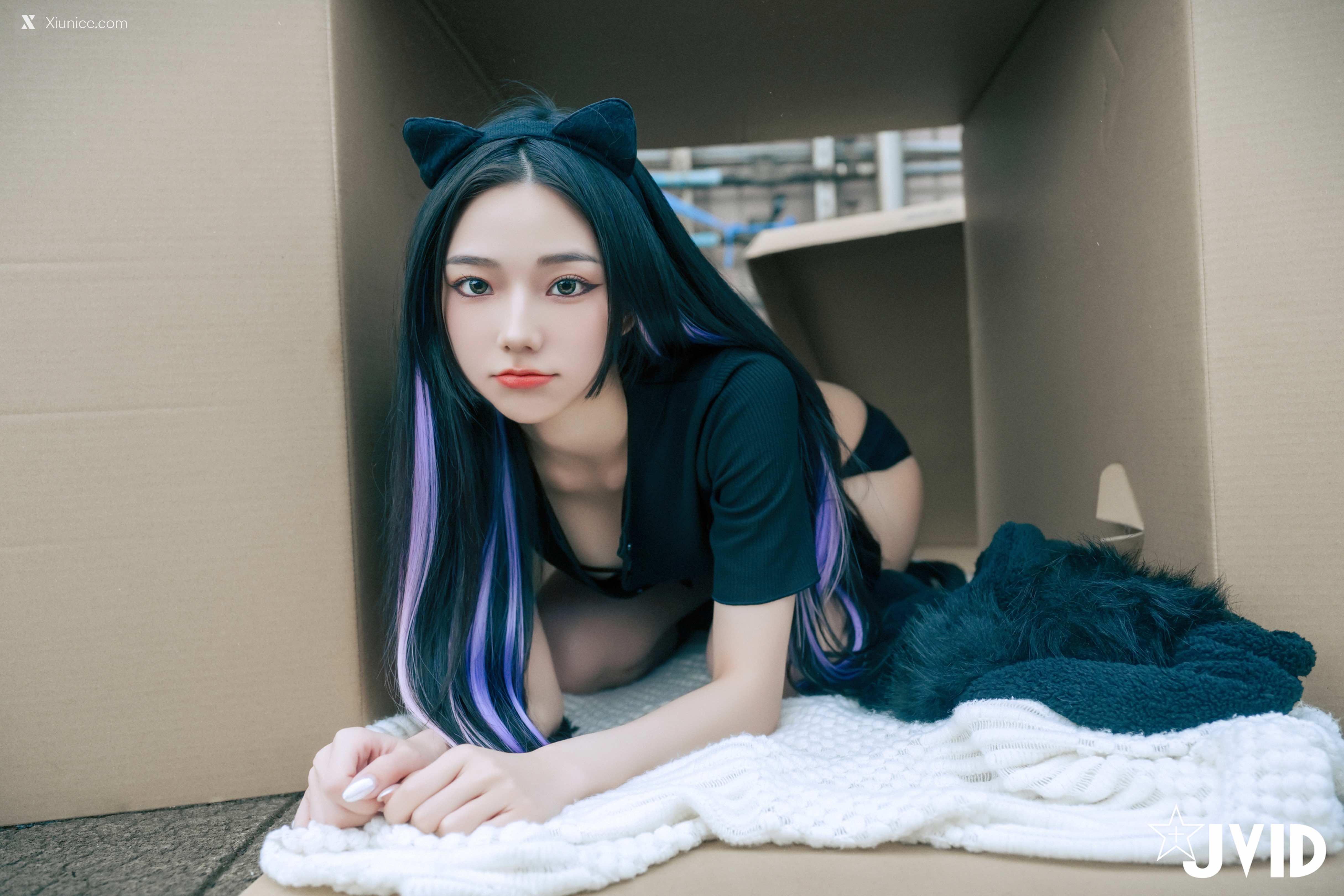 JVID 啾啾 牛奶成功收編冶豔的黑貓娘 157