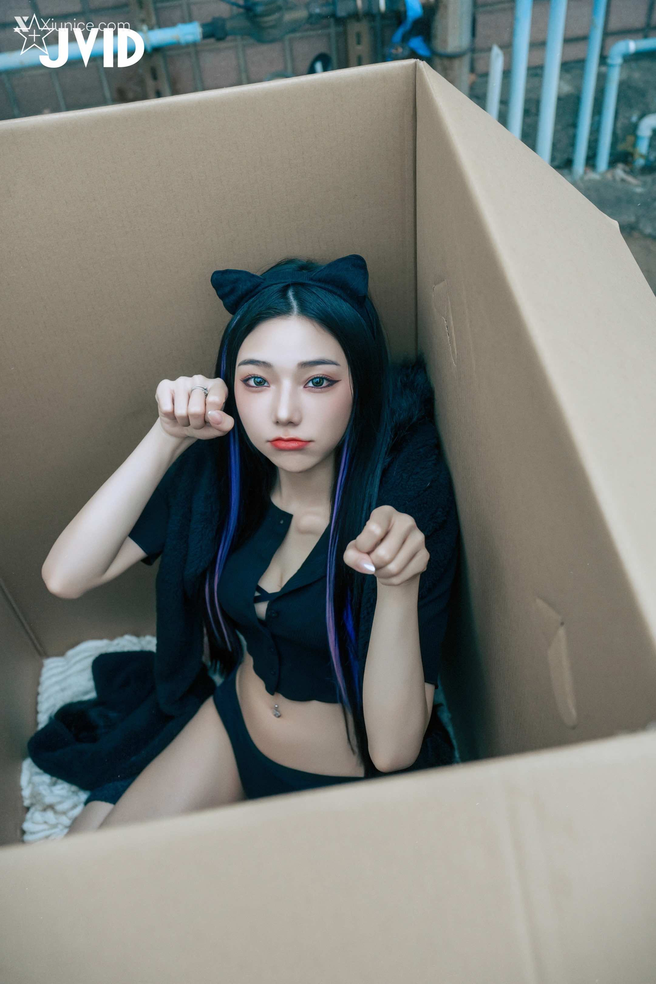JVID 啾啾 牛奶成功收編冶豔的黑貓娘 39