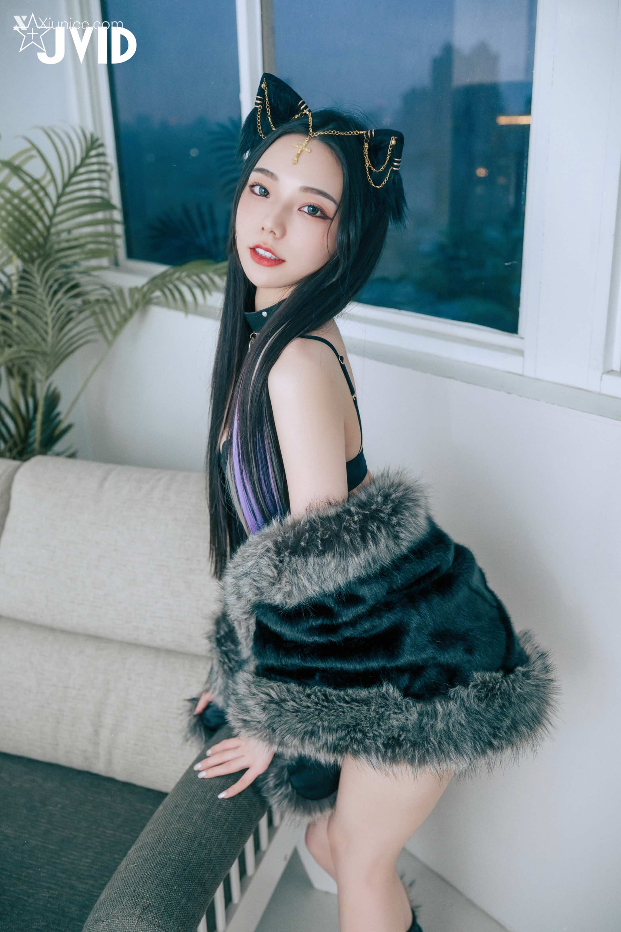 JVID 啾啾 牛奶成功收編冶豔的黑貓娘 90