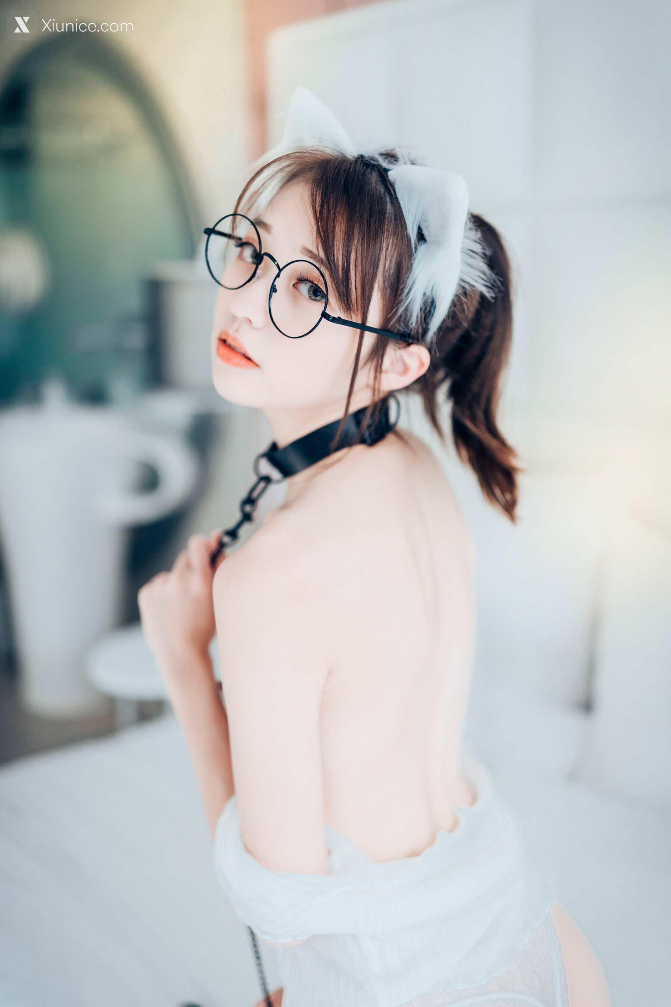 JVID 妍妍 Angel 女孩在trasmart制服與眼鏡 124