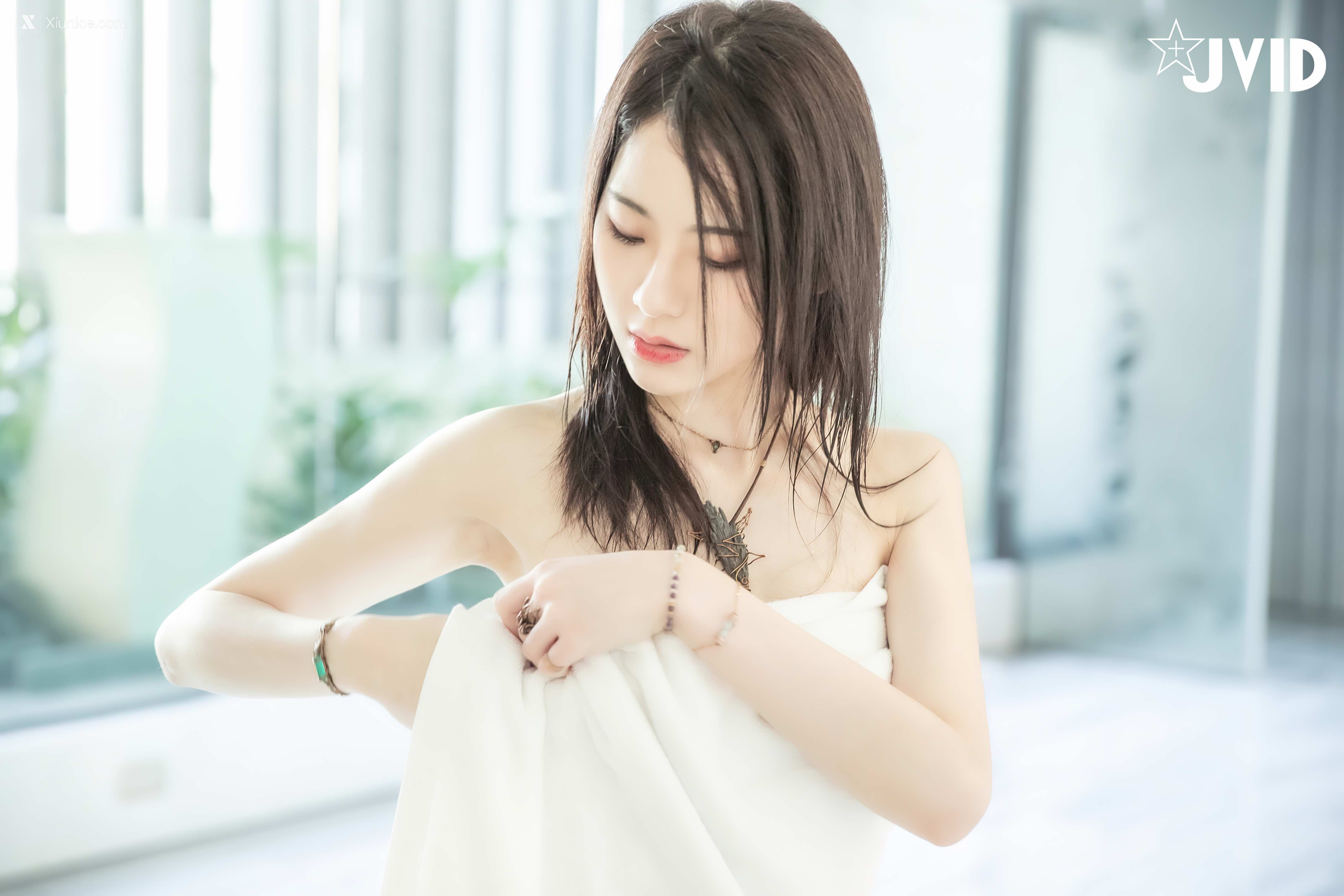 JVID 阿黎 高颜值女神湿身淋浴 56