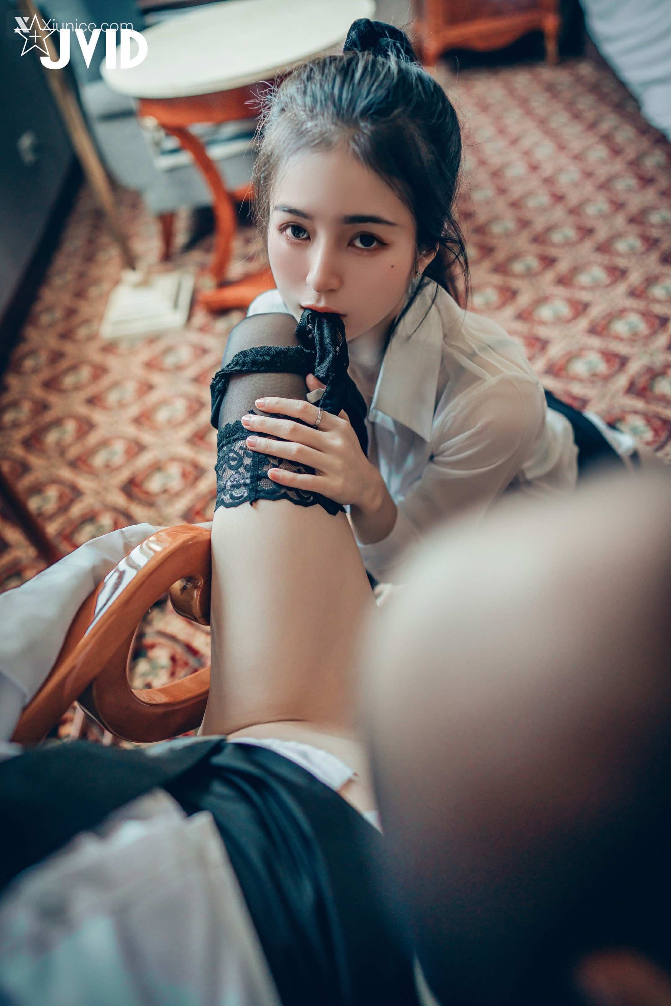 JVID 飘&辰辰 磨豆腐口交愛撫騎乘 19