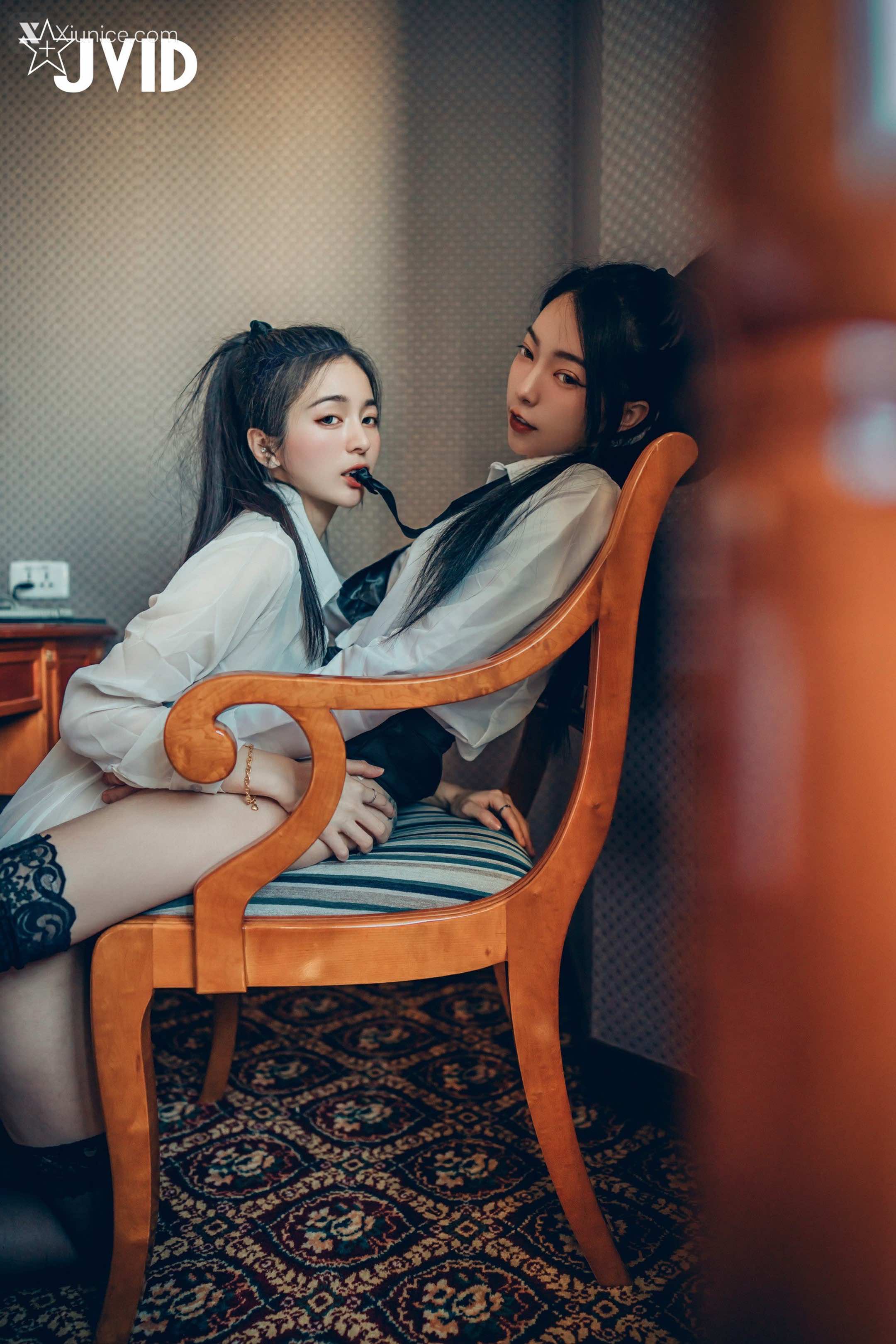 JVID 飘&辰辰 磨豆腐口交愛撫騎乘 51