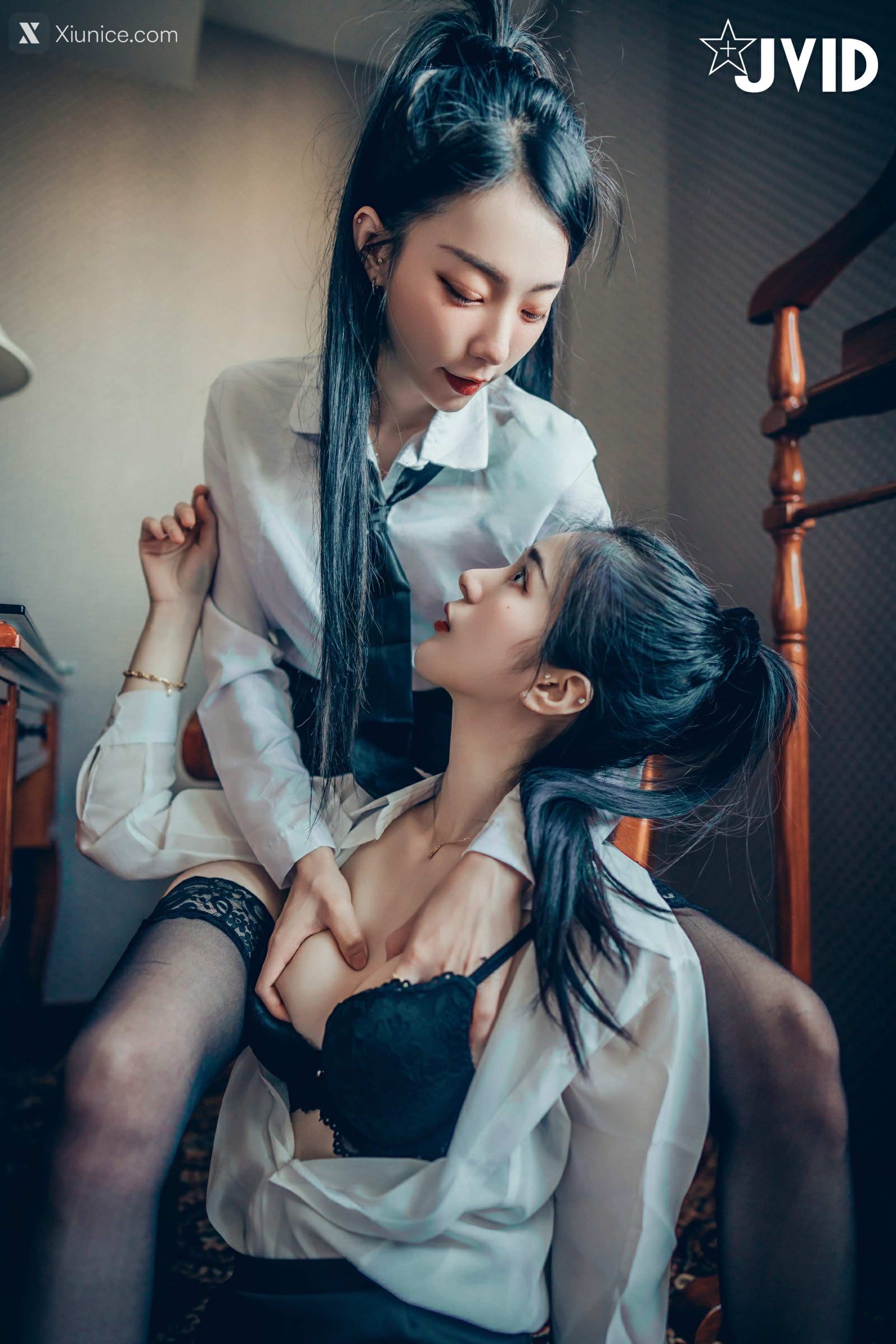 JVID 飘&辰辰 磨豆腐口交愛撫騎乘 54