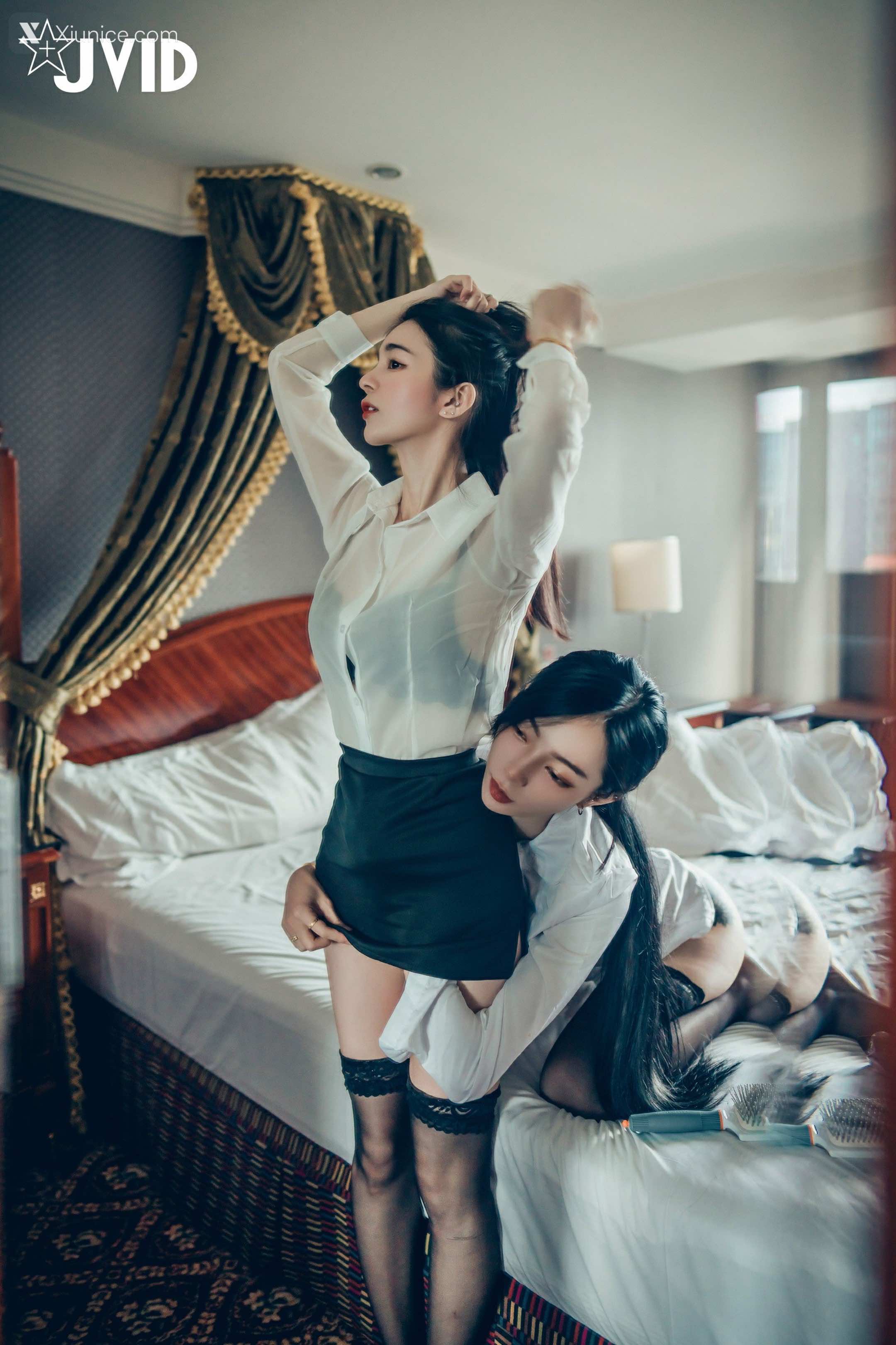 JVID 飘&辰辰 磨豆腐口交愛撫騎乘 86