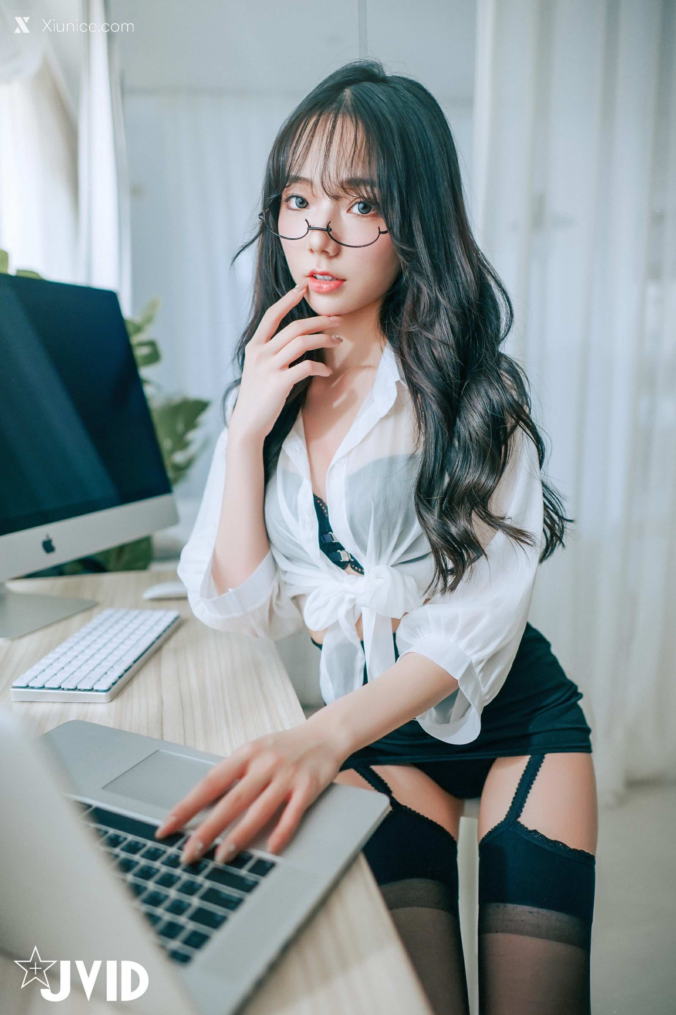 JVID Xiunice.com 啾啾 淫欲小秘書 8